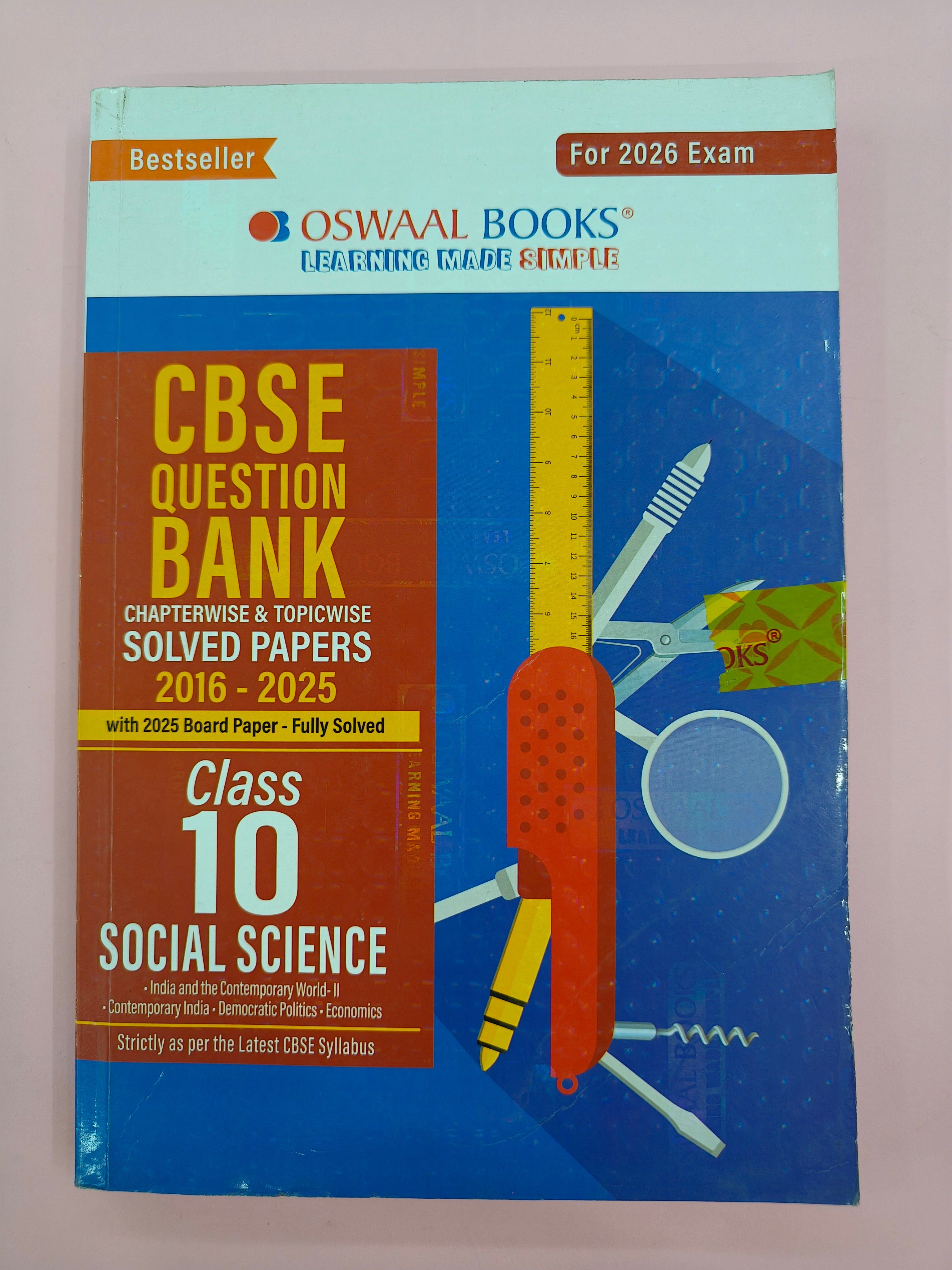 Oswaal CBSE Question Bank Social Science For Class 10 | Based On Latest CBSE Syllabus with 800+ Questions | Chapterwise and Topicwise SOLVED PAPERS With Mind Maps & Revision Notes For 2026 Exam