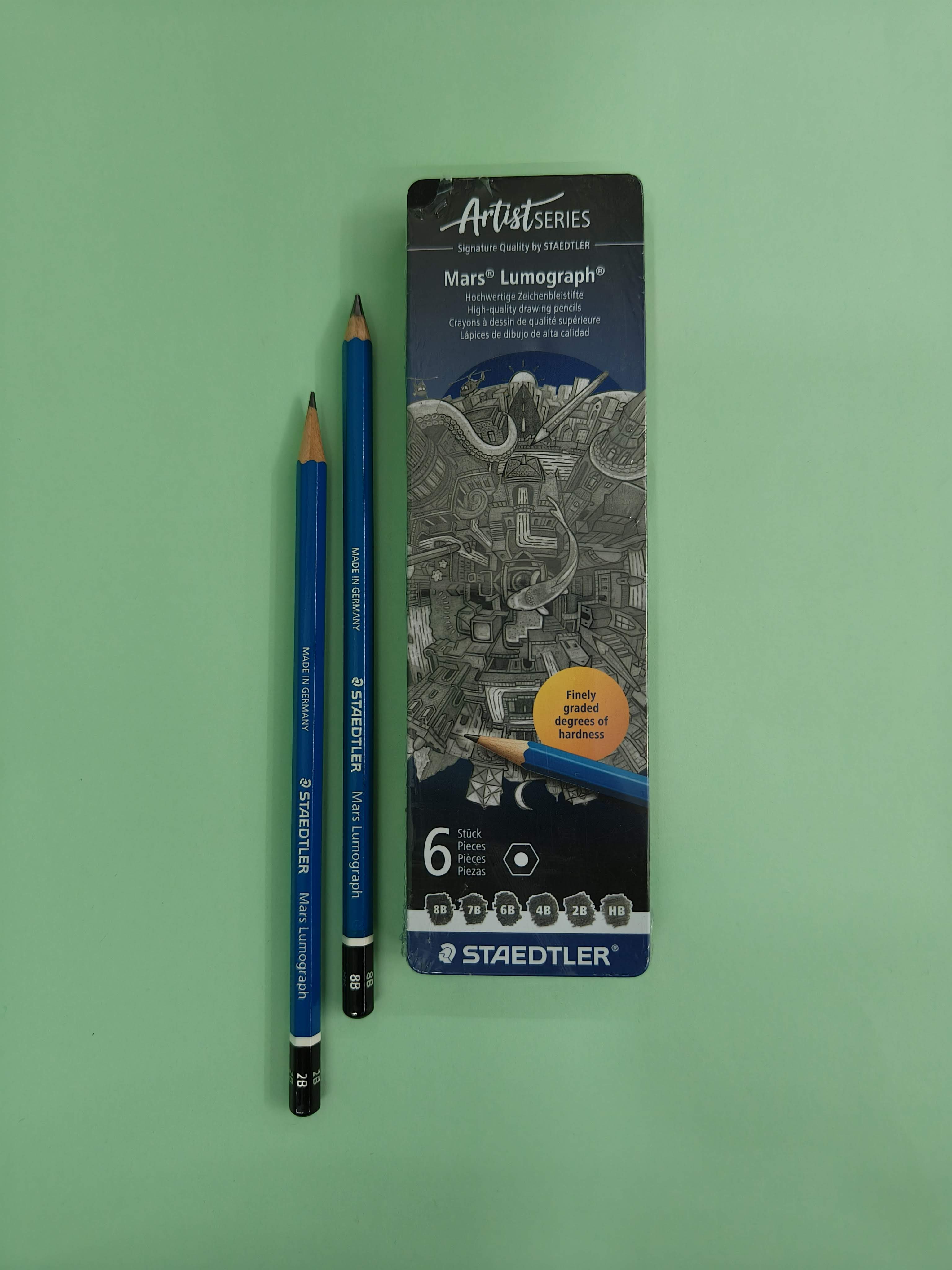 Staedtler Mars Lumograph Artists Pencils - Pack of 6