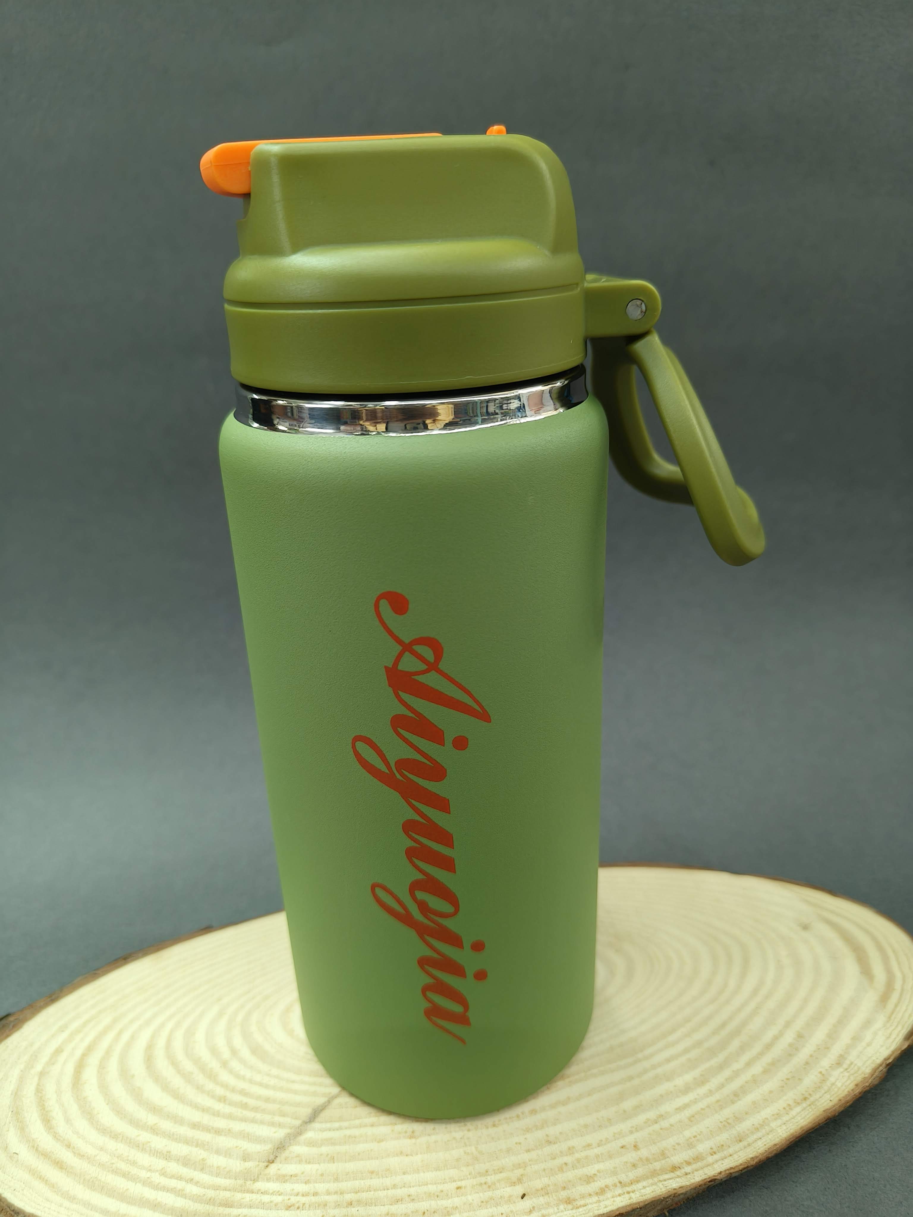 Hot & Cold Thermosteel Vacuum Flask Bottle with Handle 600ml | Leak Proof | BPA Free