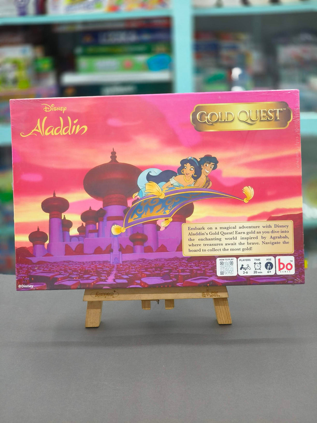Board Disney's Aladdin, All Ages Gold Quest Board Game | Earn Gold As You Dive Into The Enchanting World Inspired by Agrabah, Where Treasures Await The Brave | Ages 6 and Up | for 2 - 6 Players