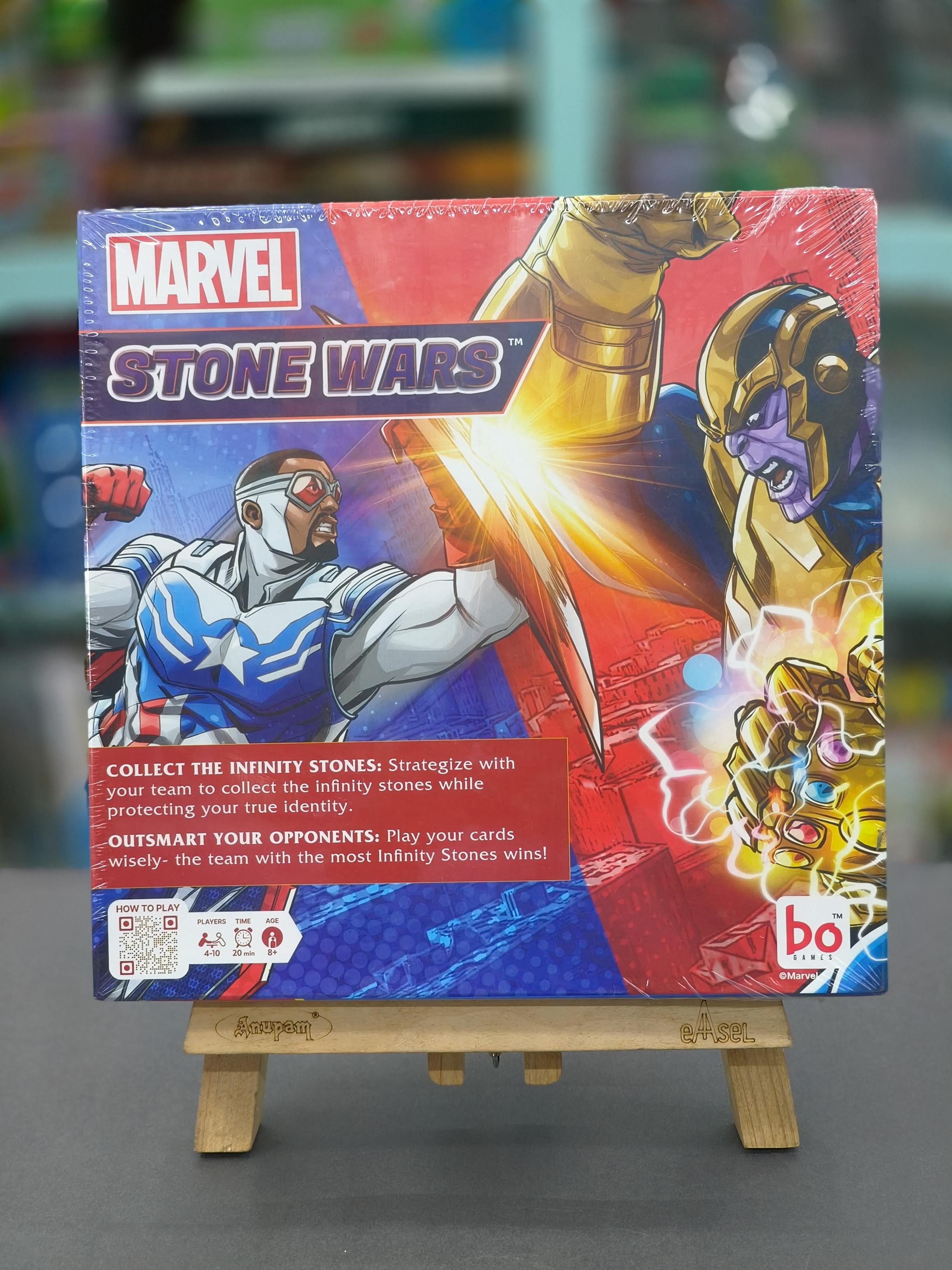 Stone Wars Board Game Marvel Avengers| Epic Battle Between Heroes and Villains for All Ages | Ages 8 and Up | for 4 to 10 Players | Fun Family Gifts