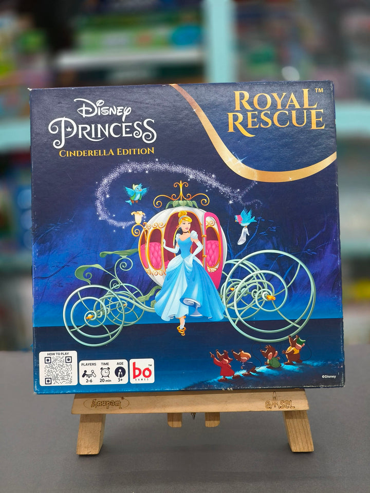 Borad Disney Princess Cinderella Edition Royal Rescue Board Game | Roll The Die: Fun Board Game with Cards and Riddles and for Kids | Ages 3 and Up | for 2 to 6 Players | Fun Family Gifts