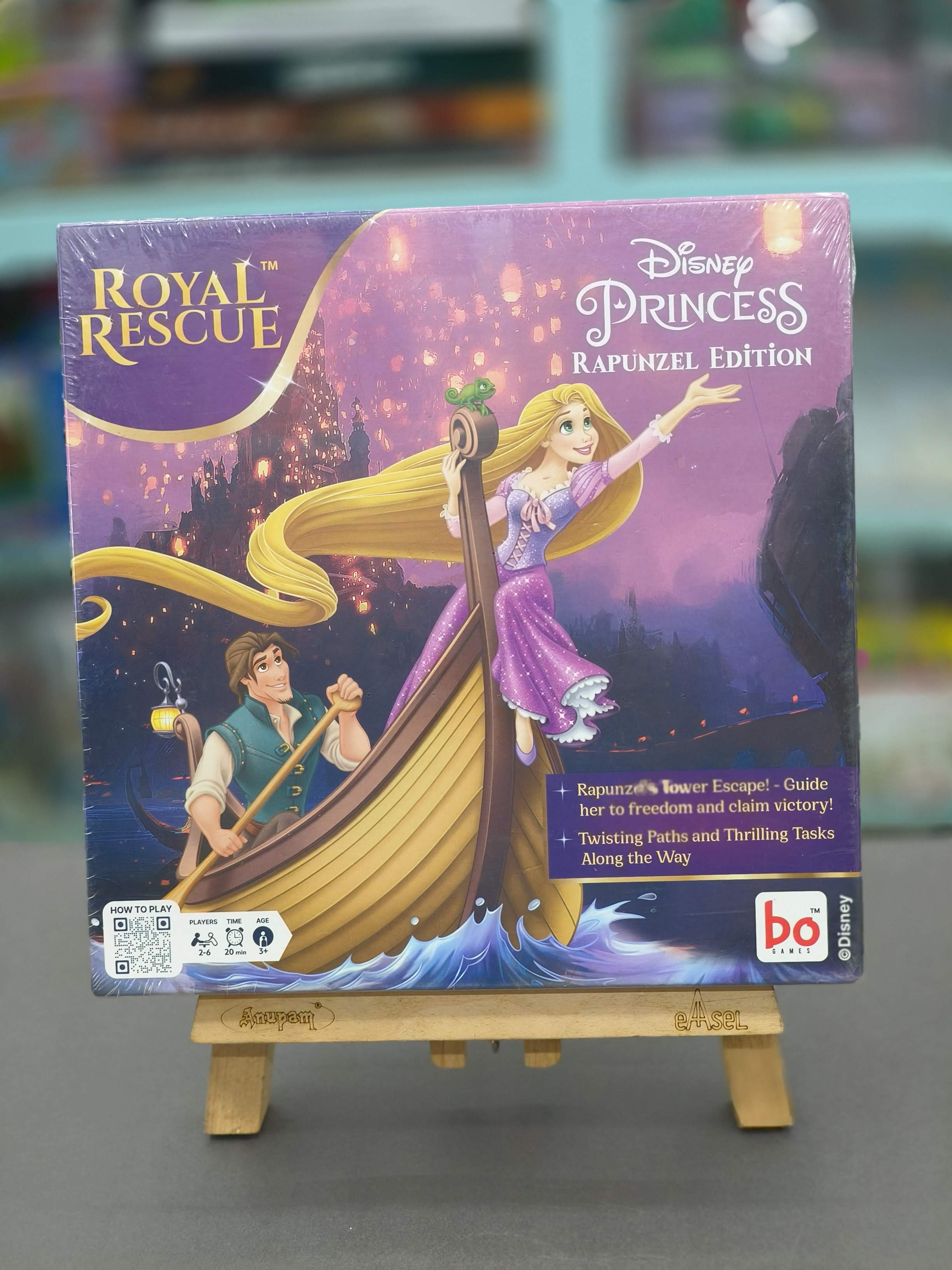 Royal Rescue, Rapunzel Edition Board & Card Game Disney Princess | Roll The Die: Fun Board Game with Cards and Riddles and for Kids | Ages 3 and Up | for 2 to 6 Players | Fun Family Gifts