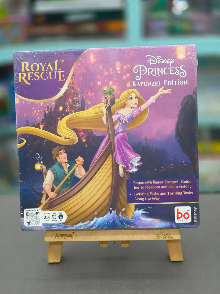 Royal Rescue, Rapunzel Edition Board & Card Game Disney Princess | Roll The Die: Fun Board Game with Cards and Riddles and for Kids | Ages 3 and Up | for 2 to 6 Players | Fun Family Gifts