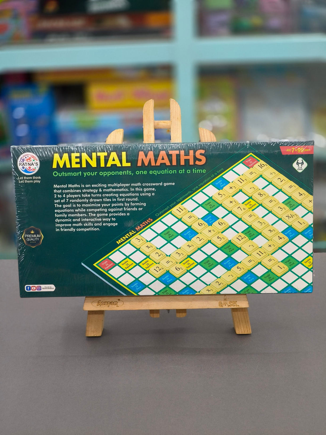 Toymate Math-A-Magic - Mental Maths Learning Equations Board Game Puzzle | For Kids 6, 7, 8 Years