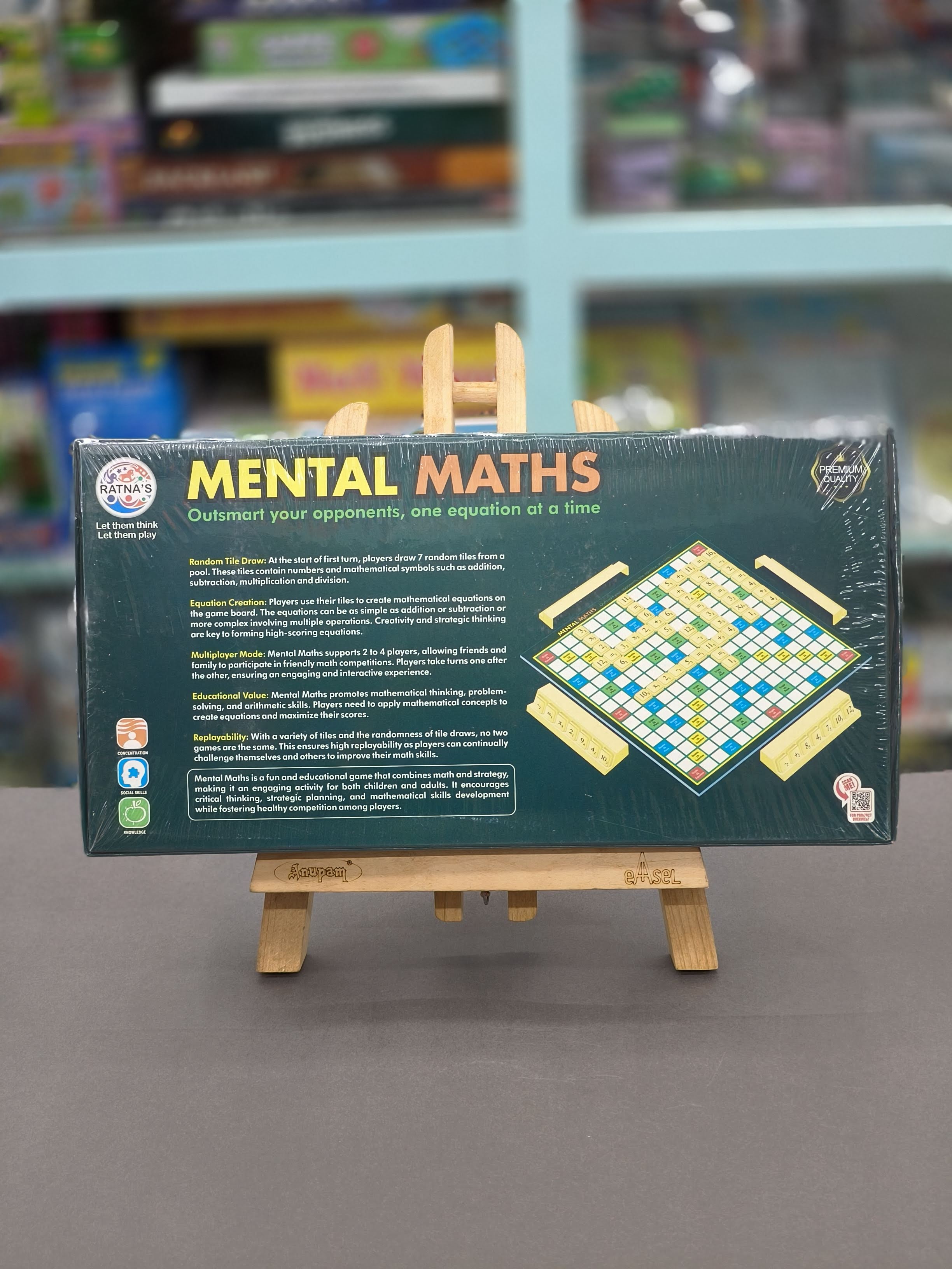 Toymate Math-A-Magic - Mental Maths Learning Equations Board Game Puzzle | For Kids 6, 7, 8 Years