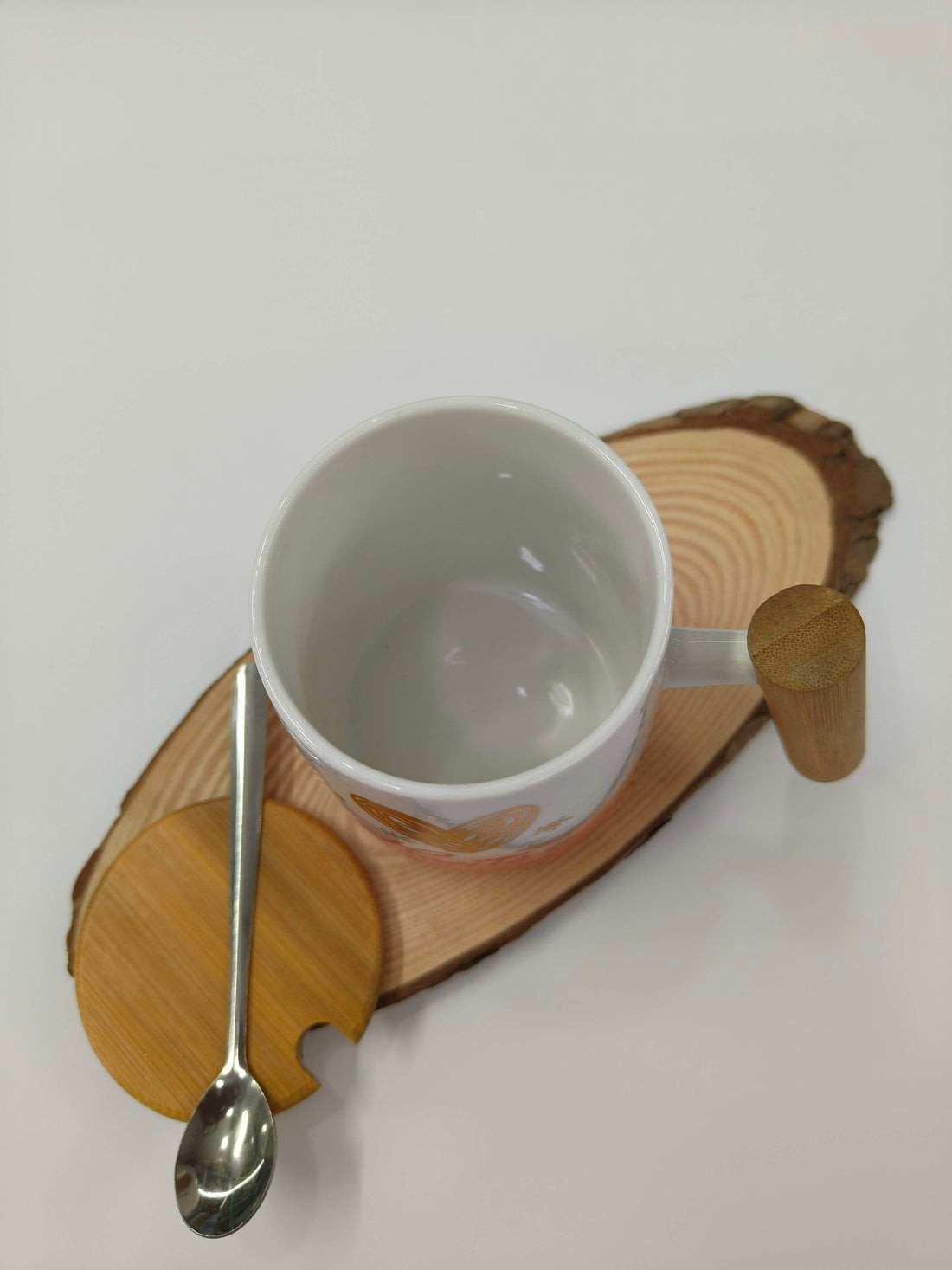 Valentine Special Ceramic Coffee Tea Cup Mug with Wood Lid and Handle | Romantic Love Mug for Couples |  Anniversary & Valentine’s Day Gift