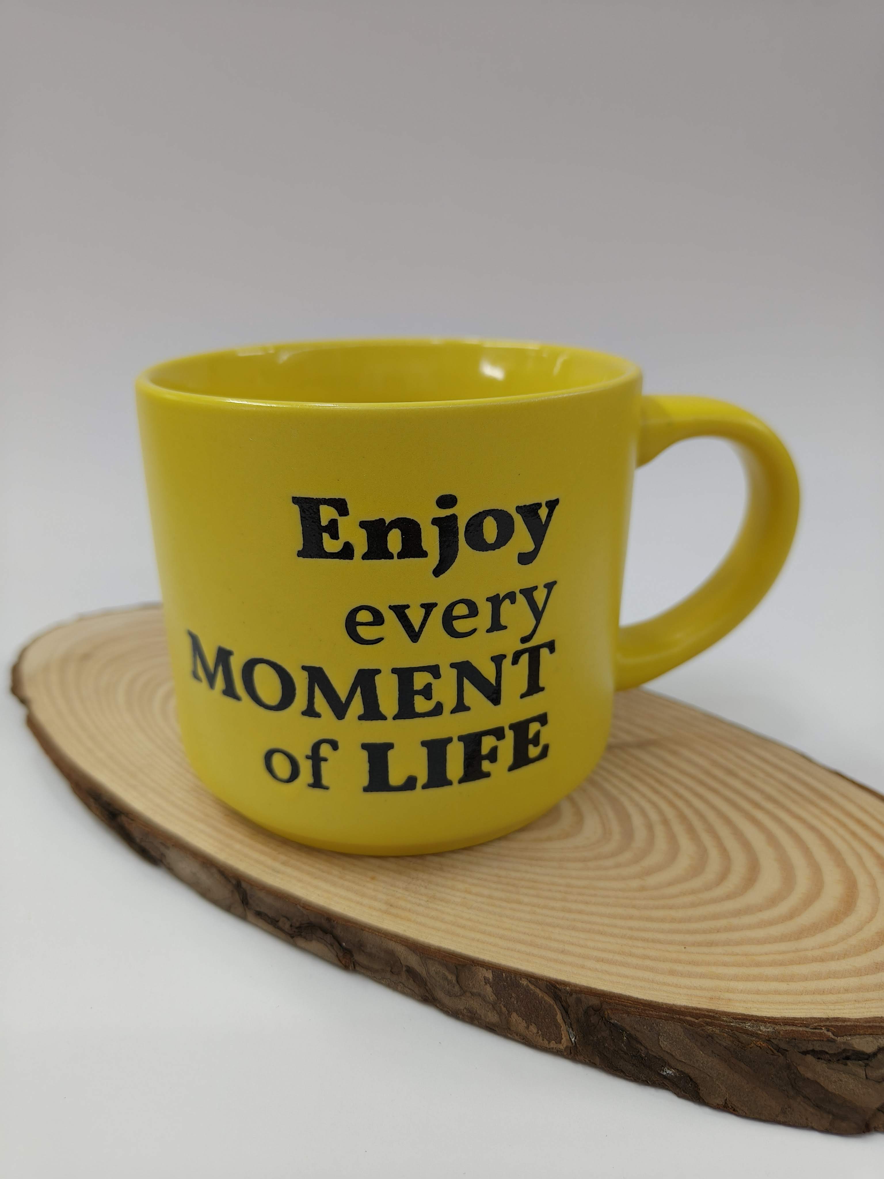 Big Size Inspirational Quote Mugs | 450 ml Special Ceramic Mug for Your Beverages | Best for Personal Use or Gifting Purpose | Quote Print Mugs