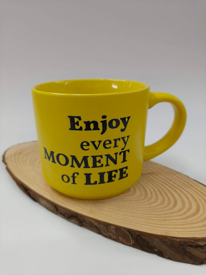 Big Size Inspirational Quote Mugs | 450 ml Special Ceramic Mug for Your Beverages | Best for Personal Use or Gifting Purpose | Quote Print Mugs