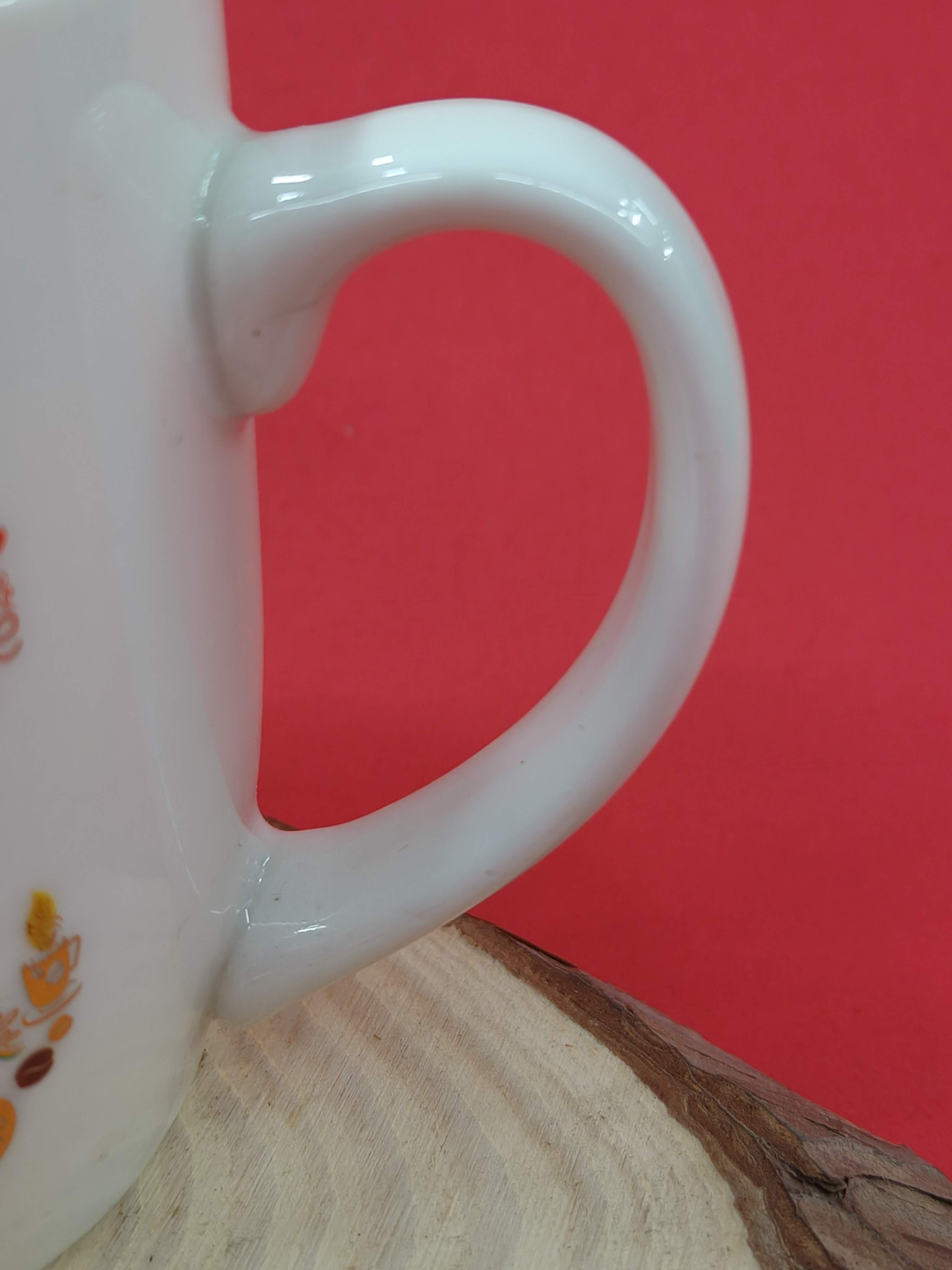 Ceramic Coffee Mug with Lid and Spoon