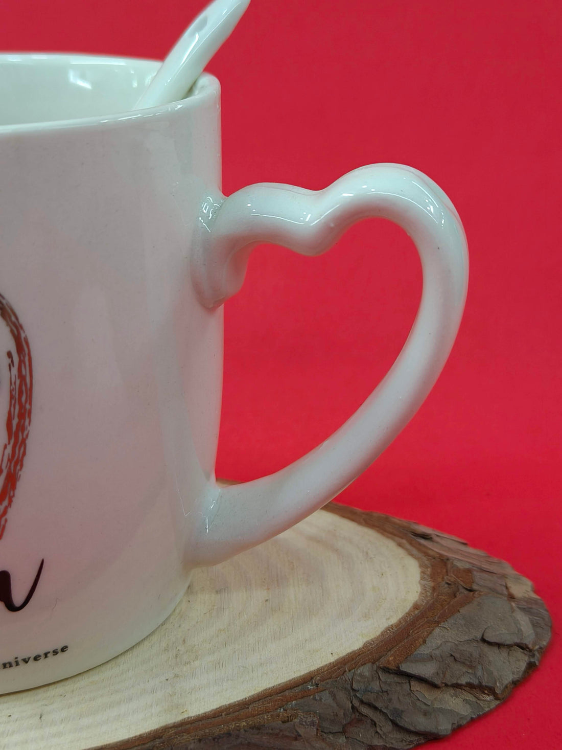 Valentine Ceramic Heart Handle Coffee Couple Mug | Set of 2 | Perfect Gift for Valentine Day, Girlfriend, Boyfriend, Husband, Wife, Friend