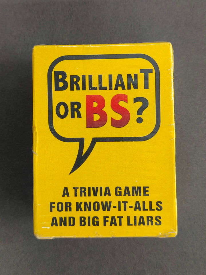 Brilliant or BS Card Game – Fast-Paced Trivia Party Game for Adults, Competitive & Hilarious Game Night | Must-Have for Friends, Couples, Groups – Funny, Quick, and Surprisingly Smart