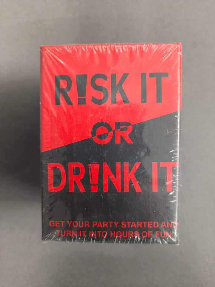 Risk It or Drink IT Card Game for Fun Drinking Game Parties : 150 Hilarious Dares & Questions for Adults | Game Night - Adult Cards for Party