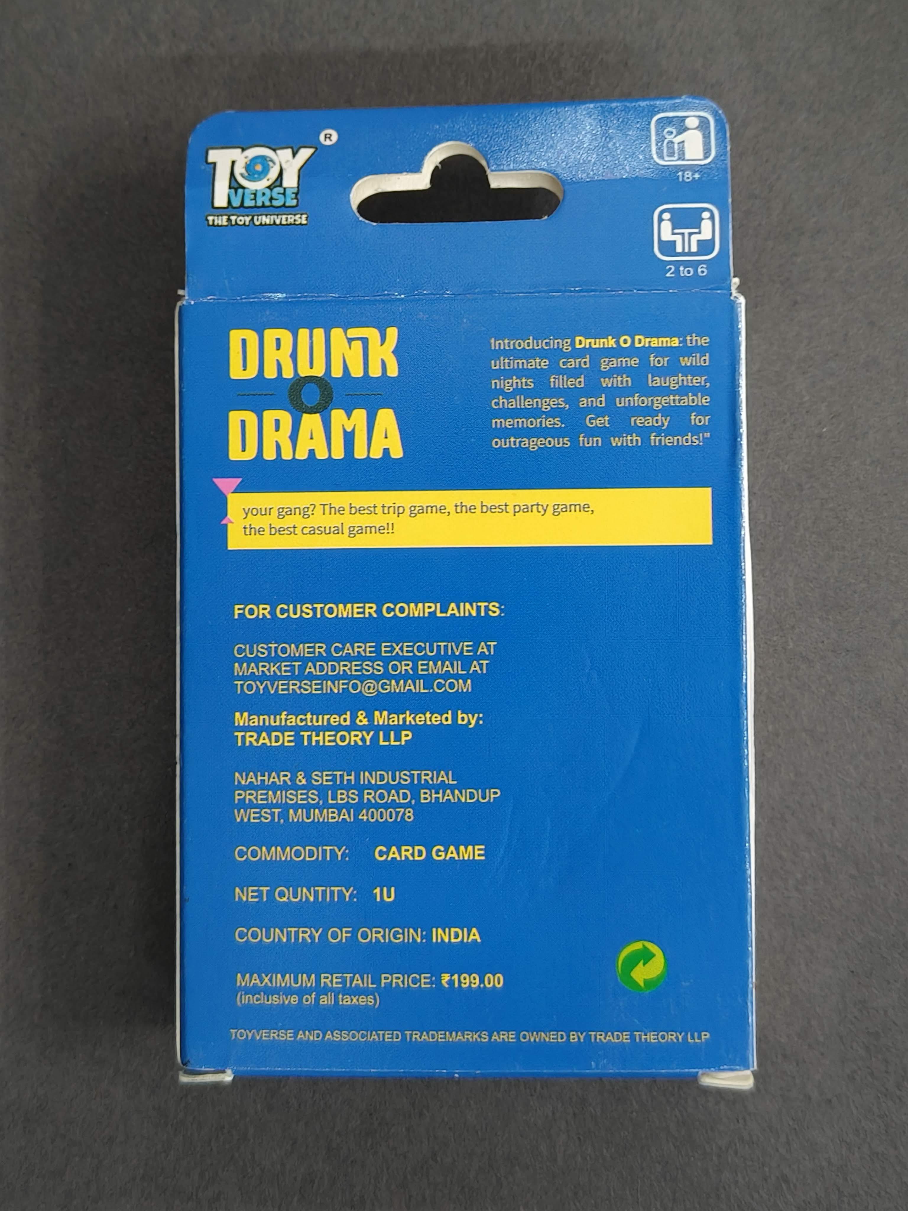 Drunk O Drama : Ultimate Game Night Fun for Adults & Teens!