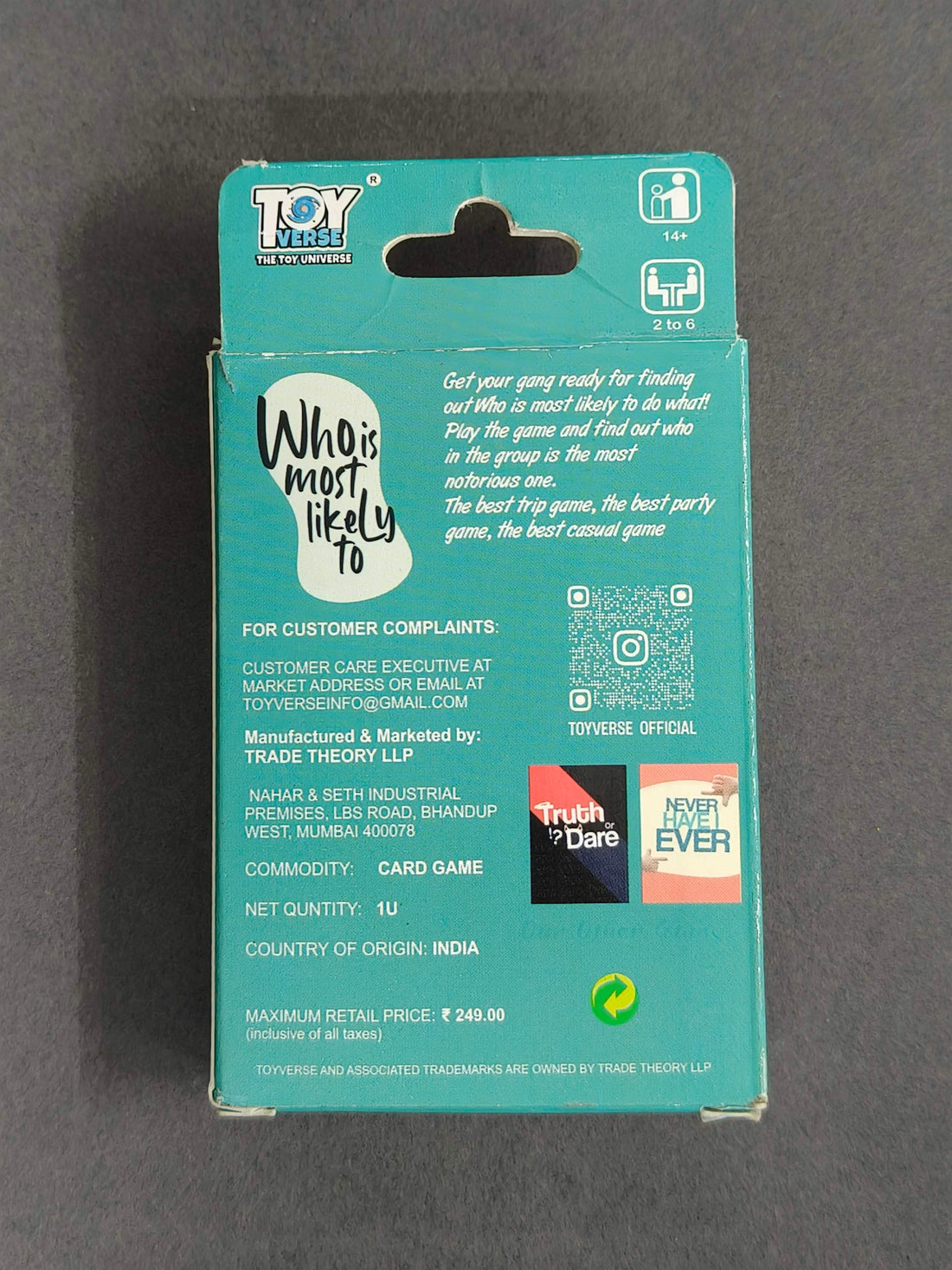 Who's Most Likely to Party Game – Hilarious Card Game for Friends and Family – Perfect for Game Nights and Gatherings – Ages 15+