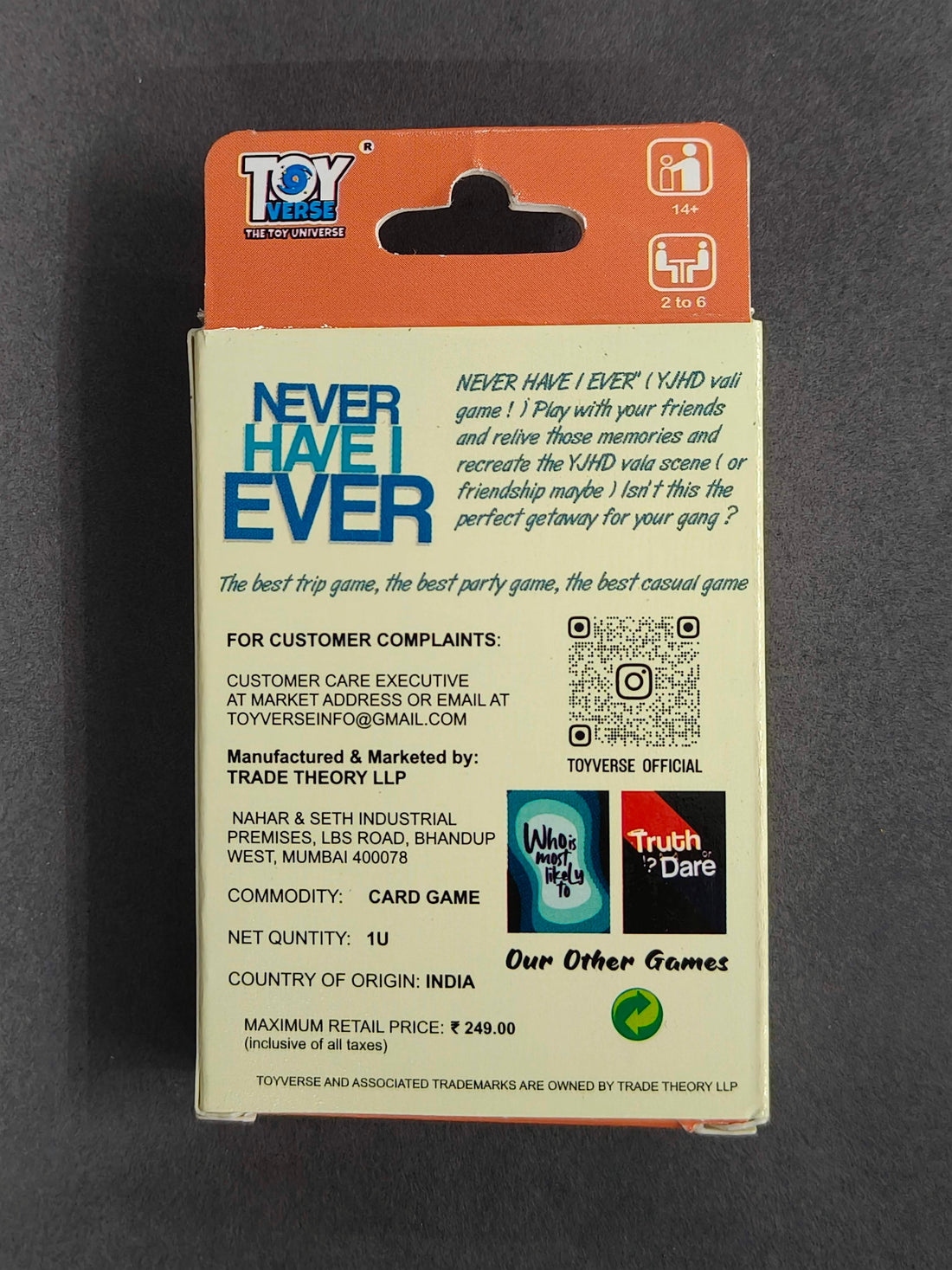 Never Have I Ever : The Ultimate Party Card Game for Adults – Fun, Revealing, and Hilarious – Perfect for Game Nights and Gatherings