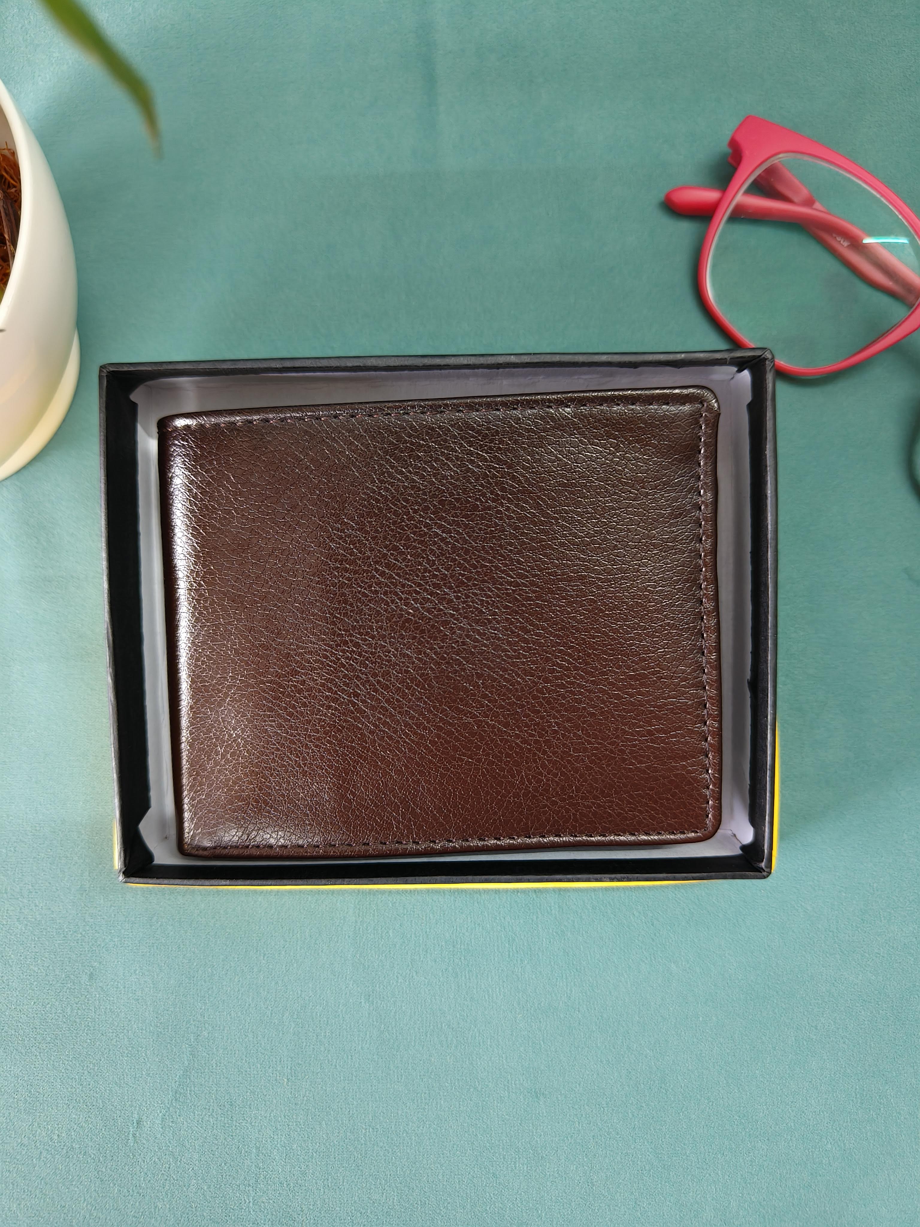 Two Fold PU Leather Wallet for Men |Purse for Men | Gift for Men |  Gift for Brother, Father, Husband, Friend, Colleague | Gift for Him