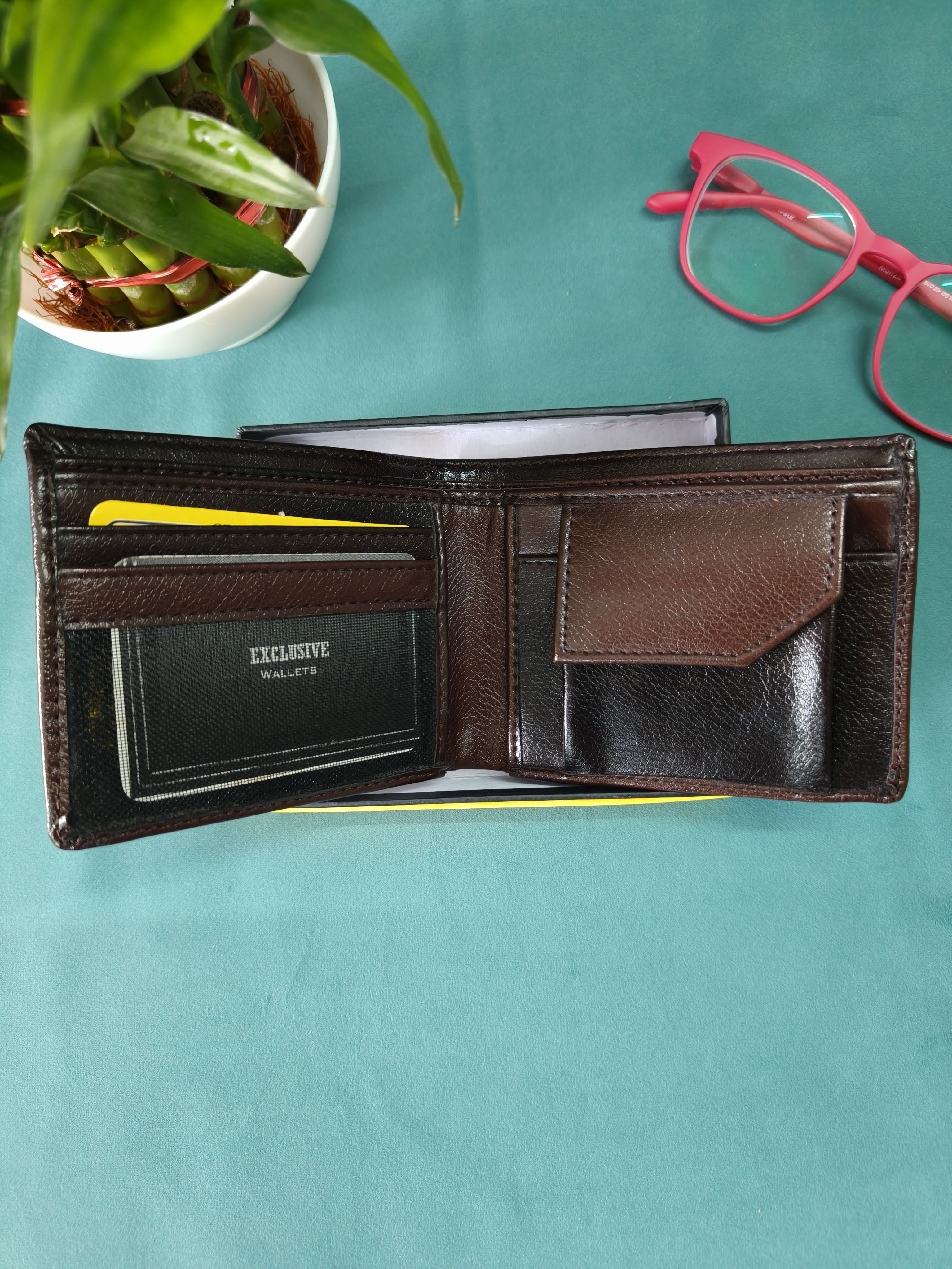 Two Fold PU Leather Wallet for Men |Purse for Men | Gift for Men |  Gift for Brother, Father, Husband, Friend, Colleague | Gift for Him