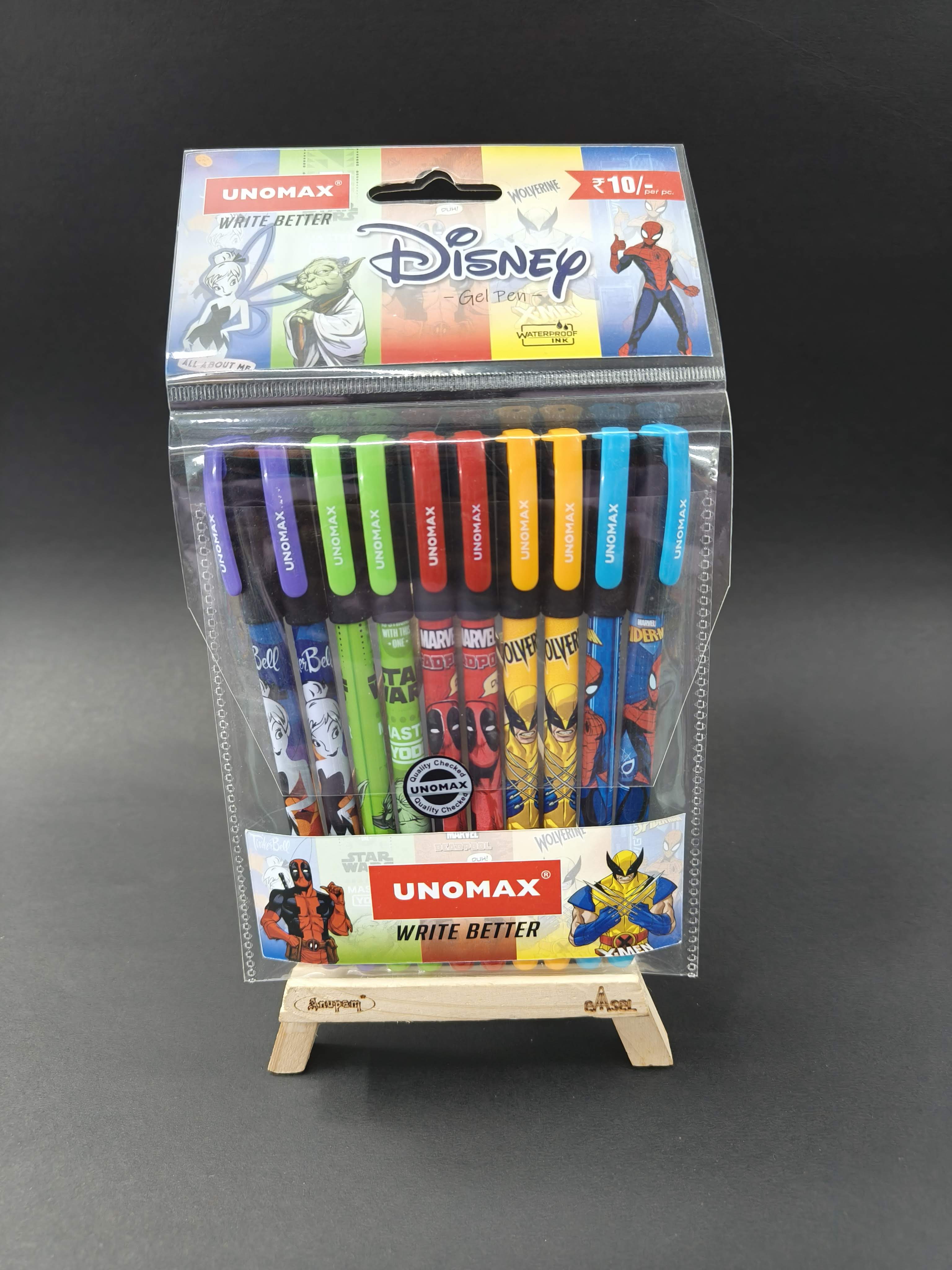 Unomax Disney Gel Pen | Waterproof Ink | Trendy And Attractive Disney Designs