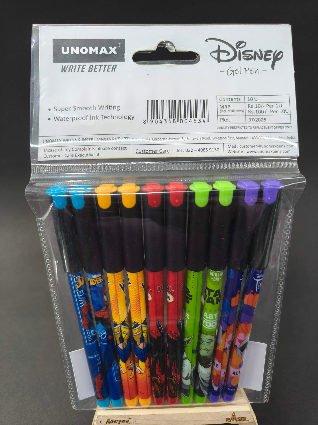 Unomax Disney Gel Pen | Waterproof Ink | Trendy And Attractive Disney Designs