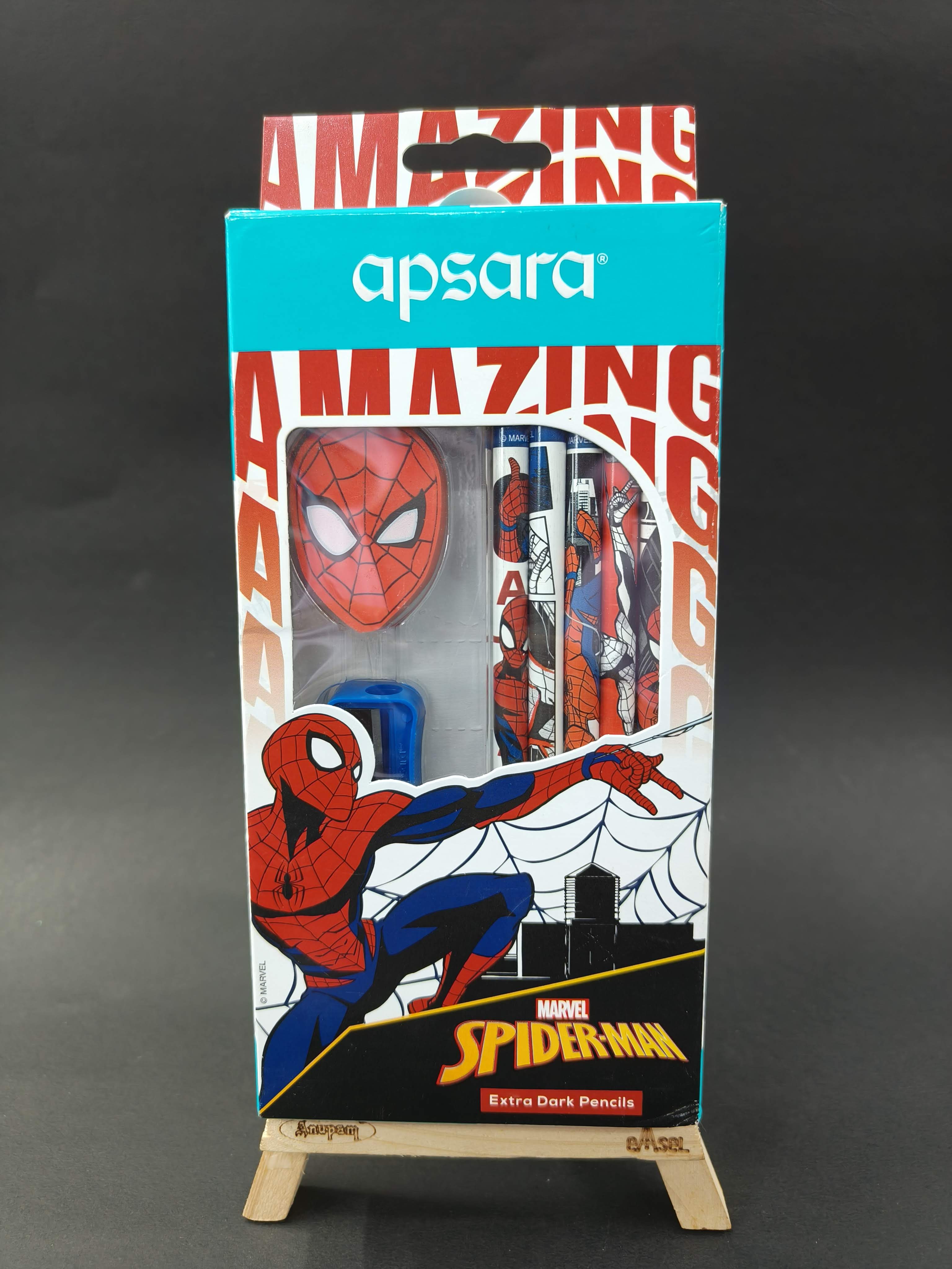 Apsara Disney & Marvel Premium Pencils | Princess, Frozen 2 & Avengers | Extra Dark & Smooth Writing Pencils, Character and Topper Eraser and Sharpner