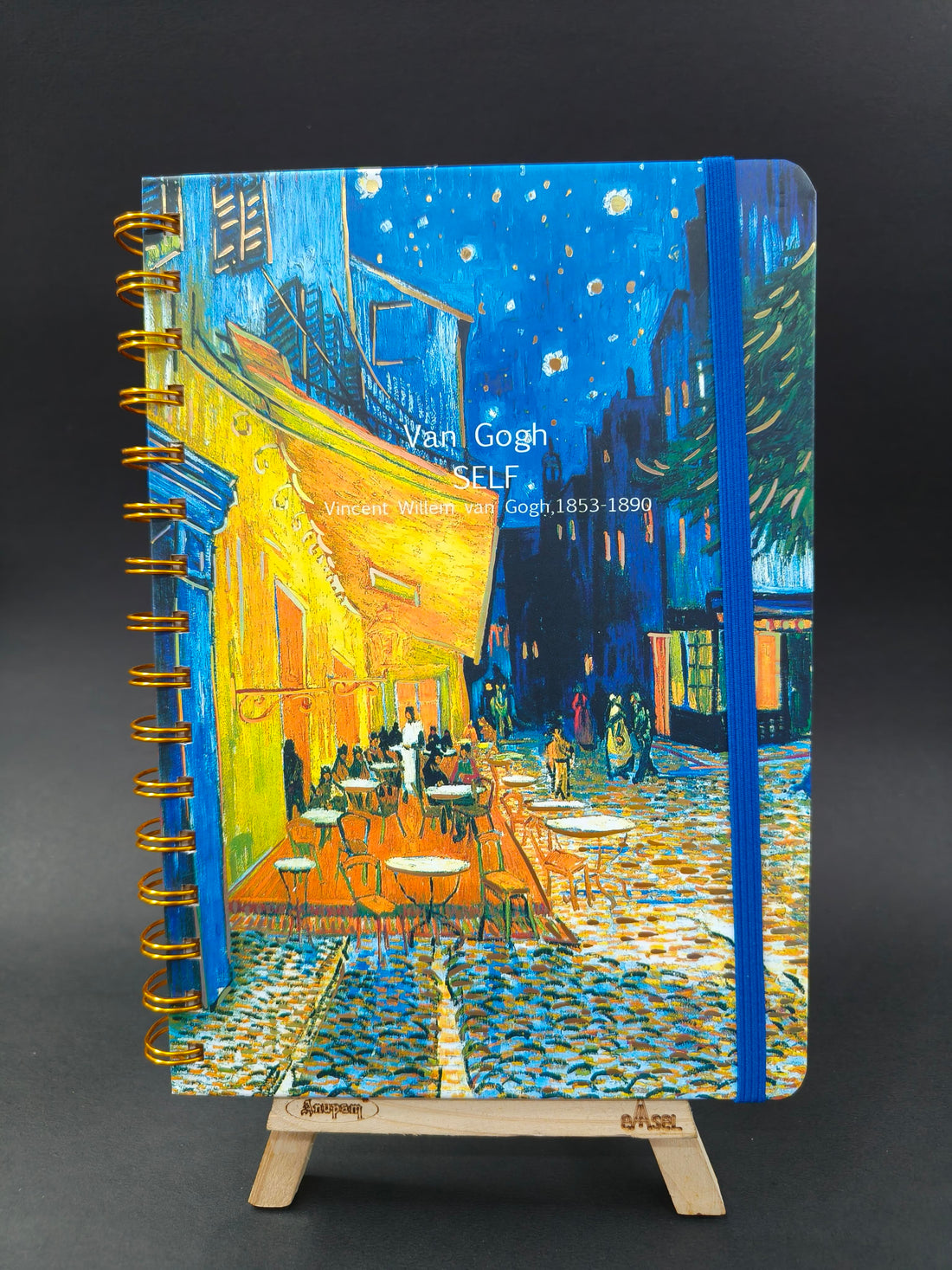 Artwork Themed Spiral Notebook | A5 Lined Journal Diary Notepad | Hardcover Ruled Note Book 80 Sheets | Wire Bound Subject Notebooks | Budget Planner for Office School Home | Vincent Van Gogh Series