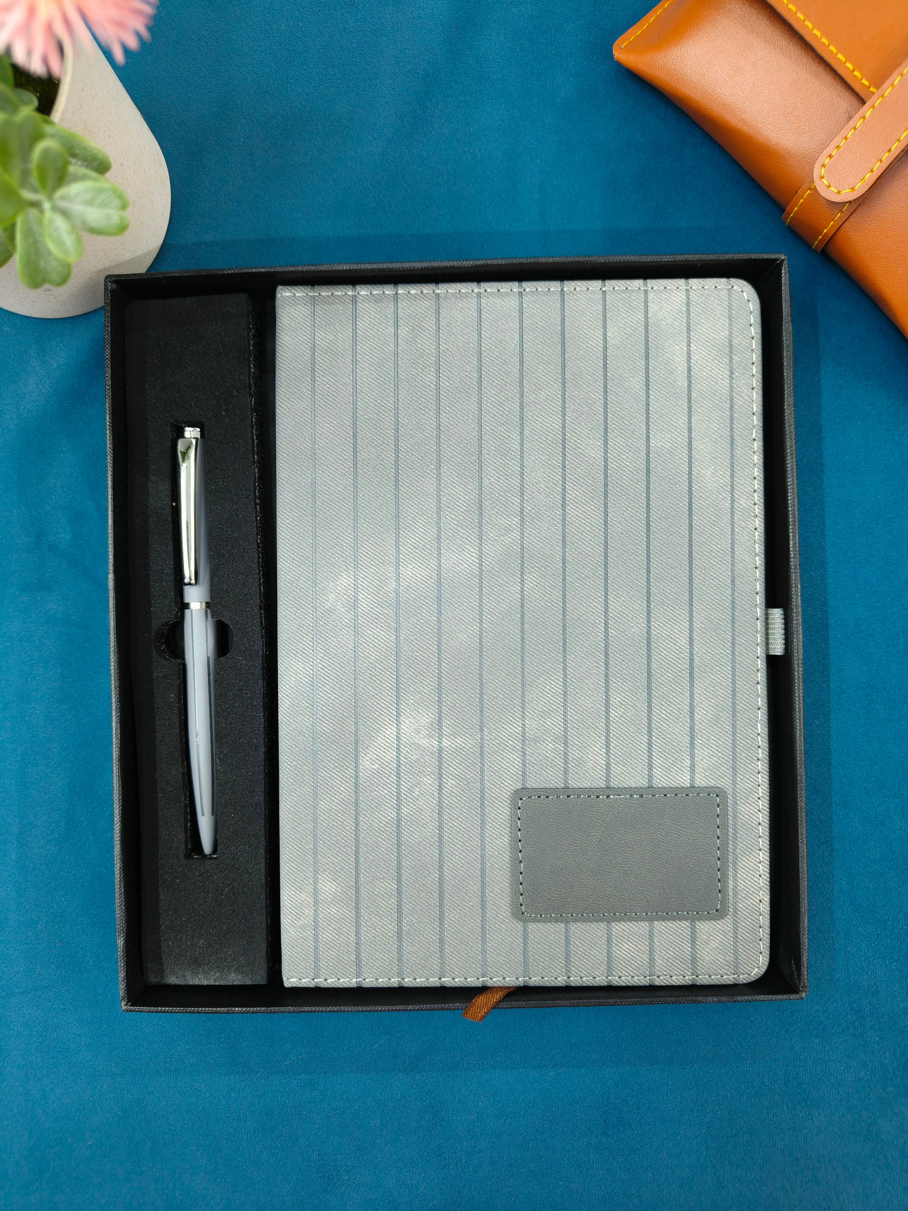 PU Leather Diary and Metal Pen Gift Set | Personalized Diary and Metal Pen | Gift Set for Birthday, Office and Family | Gift Set for Females, Girls, Mother, Friends, Colleague