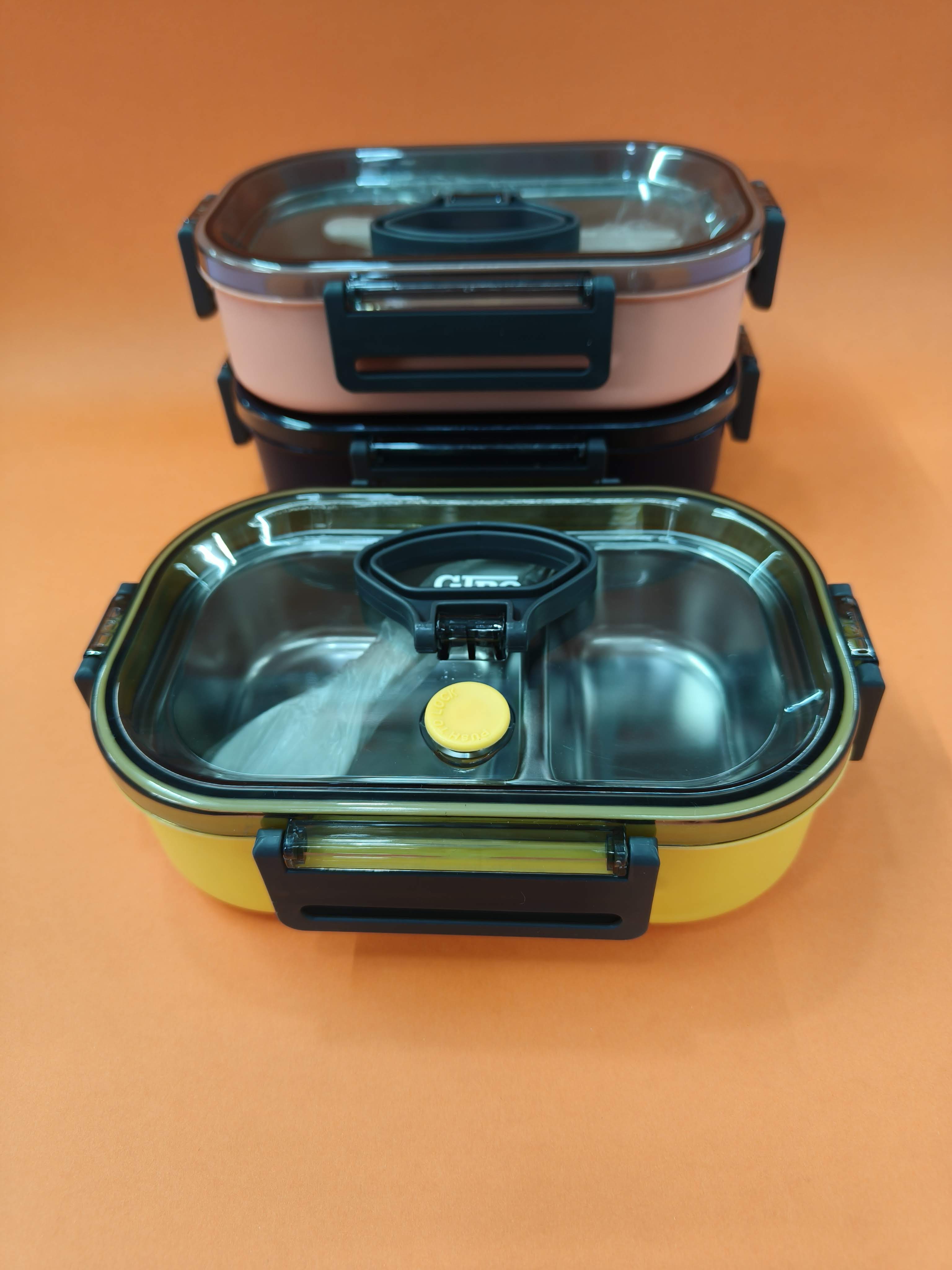 Stainless Steel Lunch Box | Compartment Bento Tiffin for Kids & Adults | Leakproof, BPA-Free | Durable Lunch Container (Type 2- Lunch Box (500 ml))