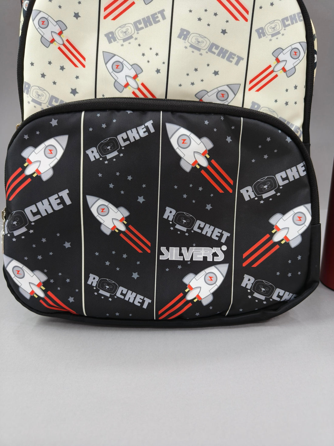 Premium Rocket and Football-Print School Bag for Kids | Spacious Interiors | 15" Casual Backpack Perfect for School, College, Everyday Use