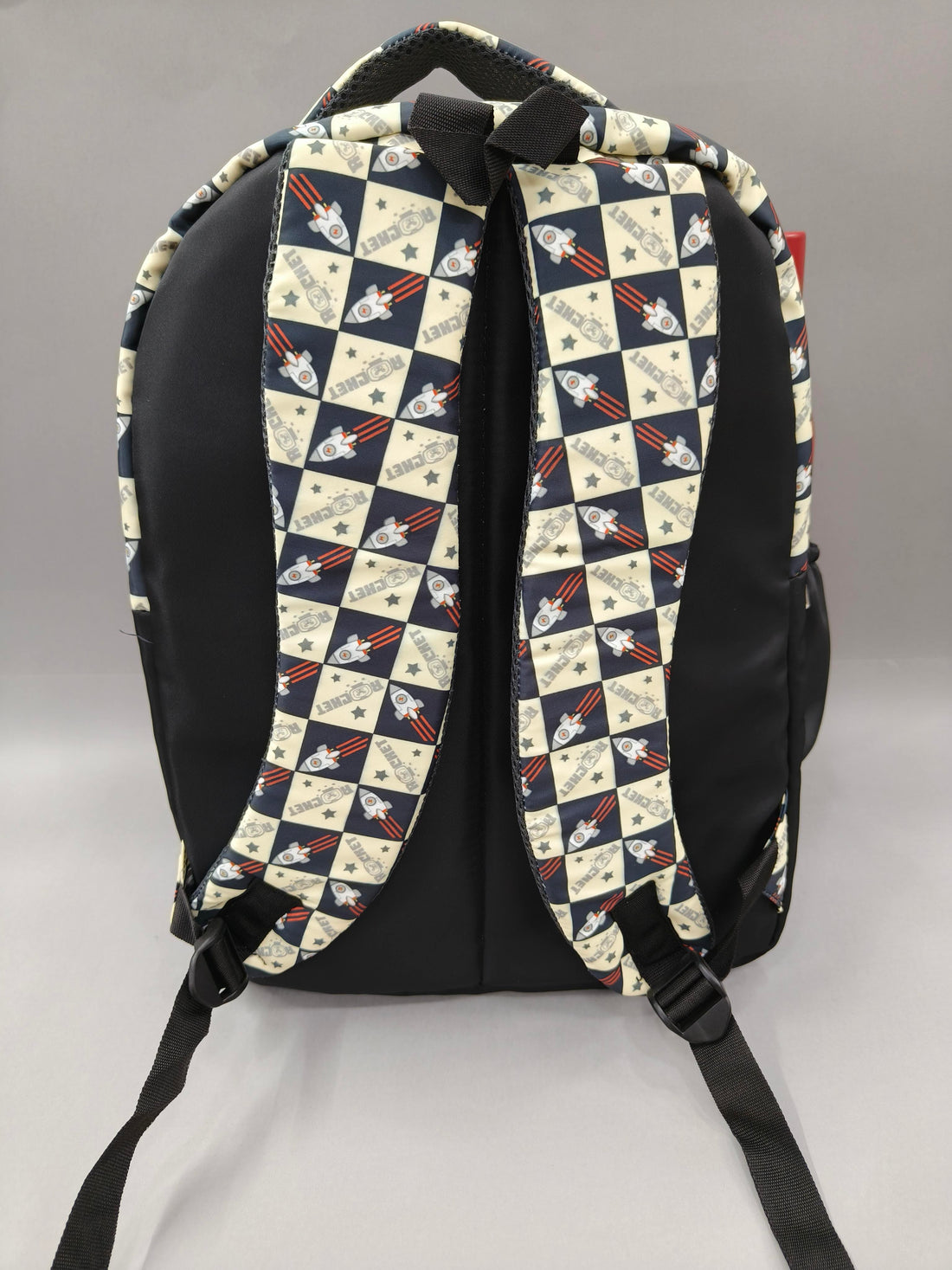 Premium Rocket and Football-Print School Bag for Kids | Spacious Interiors | 15" Casual Backpack Perfect for School, College, Everyday Use