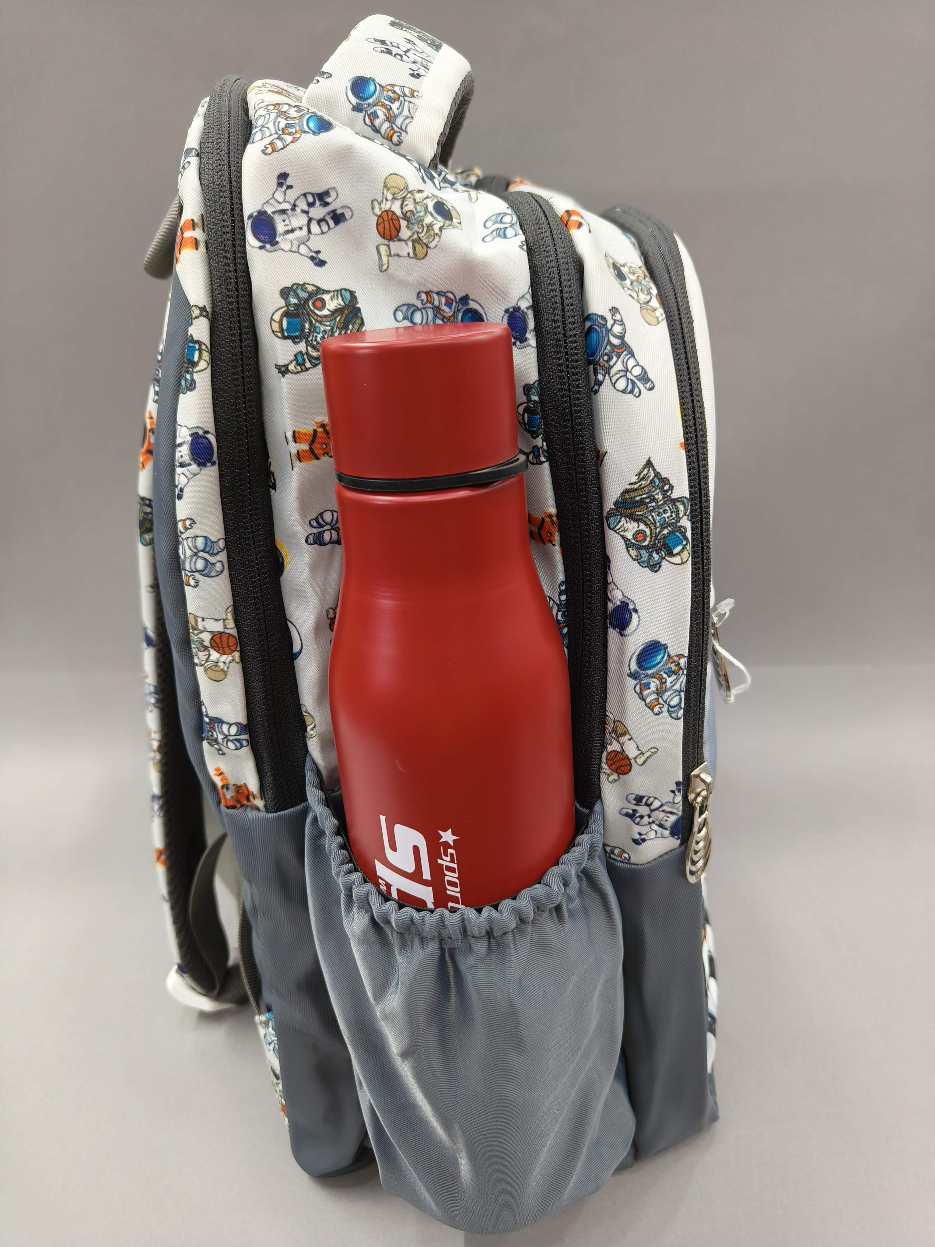 Premium Astronut-Print School Bag for Kids | Spacious Interiors | 17" Casual Backpack Perfect for School, College, Everyday Use