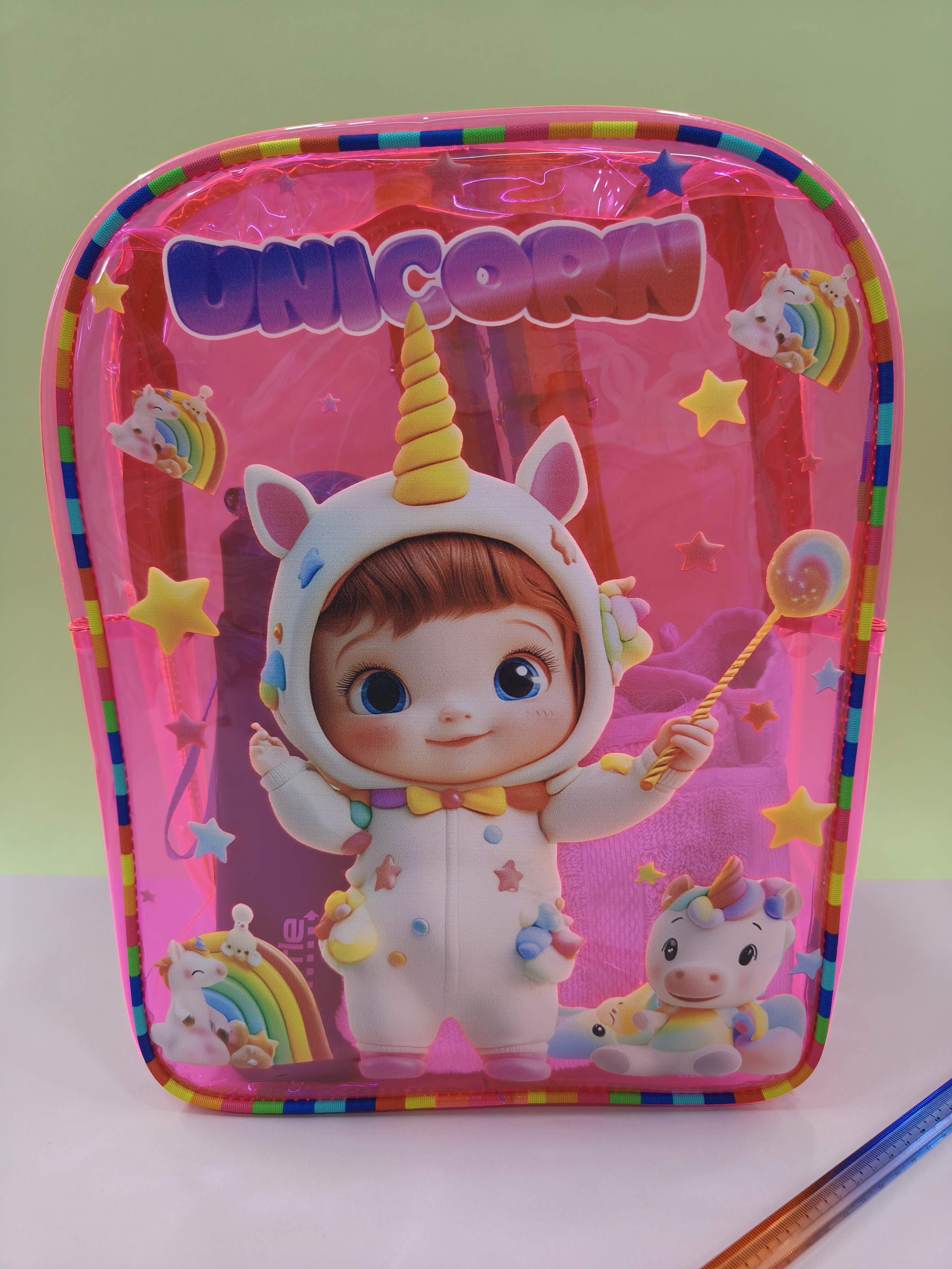 Jelly Backpack for Kids | Stylish & Lightweight Transparent Bag | Adjustable Straps, Sturdy Handle, Premium Zipper & Versatile Design