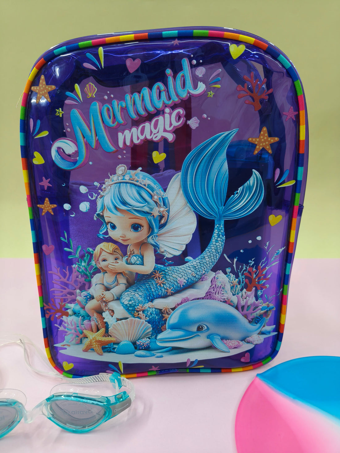 Jelly Backpack for Kids | Stylish & Lightweight Transparent Bag | Adjustable Straps, Sturdy Handle, Premium Zipper & Versatile Design