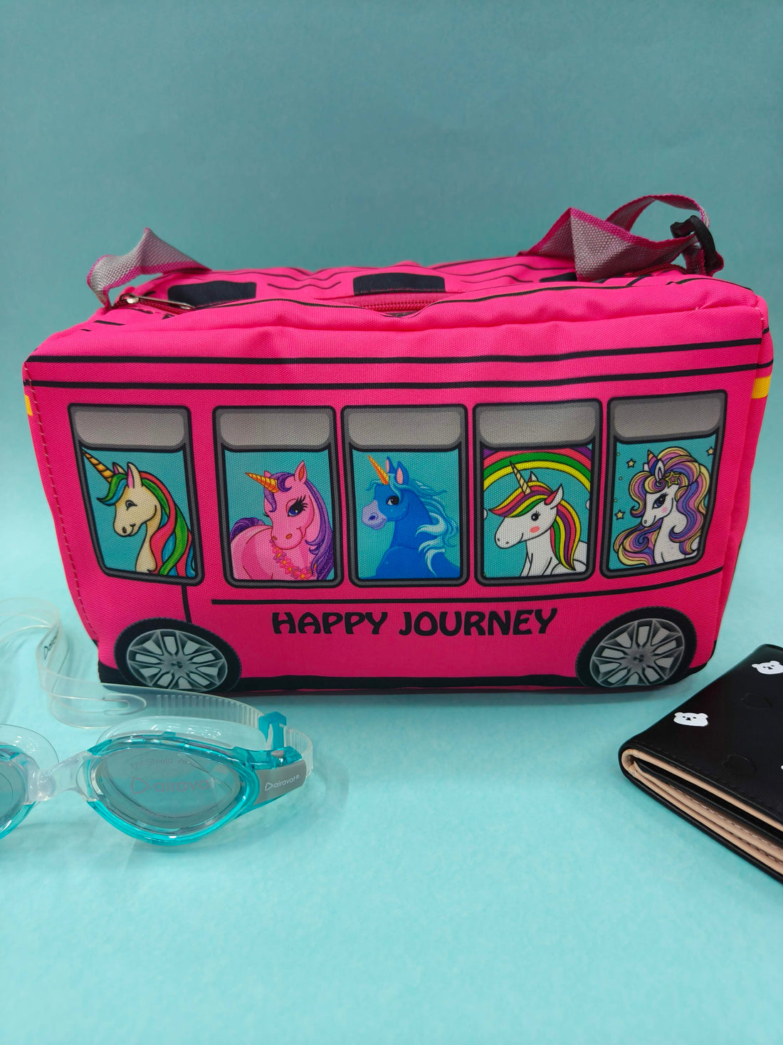 Kids Duffle Bag | Multicolor Polyester Travel Bag for Boys Girls | Lightweight Gym, Dance, Swimming, Picnic Sports Bag | Stylish, Durable, Travel-Friendly Duffle for Kids