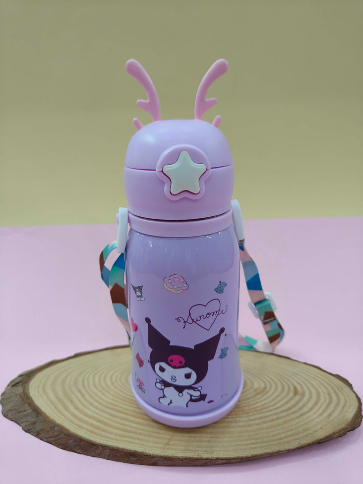 Kids Stainless Steel Sipper Water Bottle 500 ML | Leakproof, Insulated, Travel Friendly | Hot & Cold Water Bottle for Kids | Easy to Carry