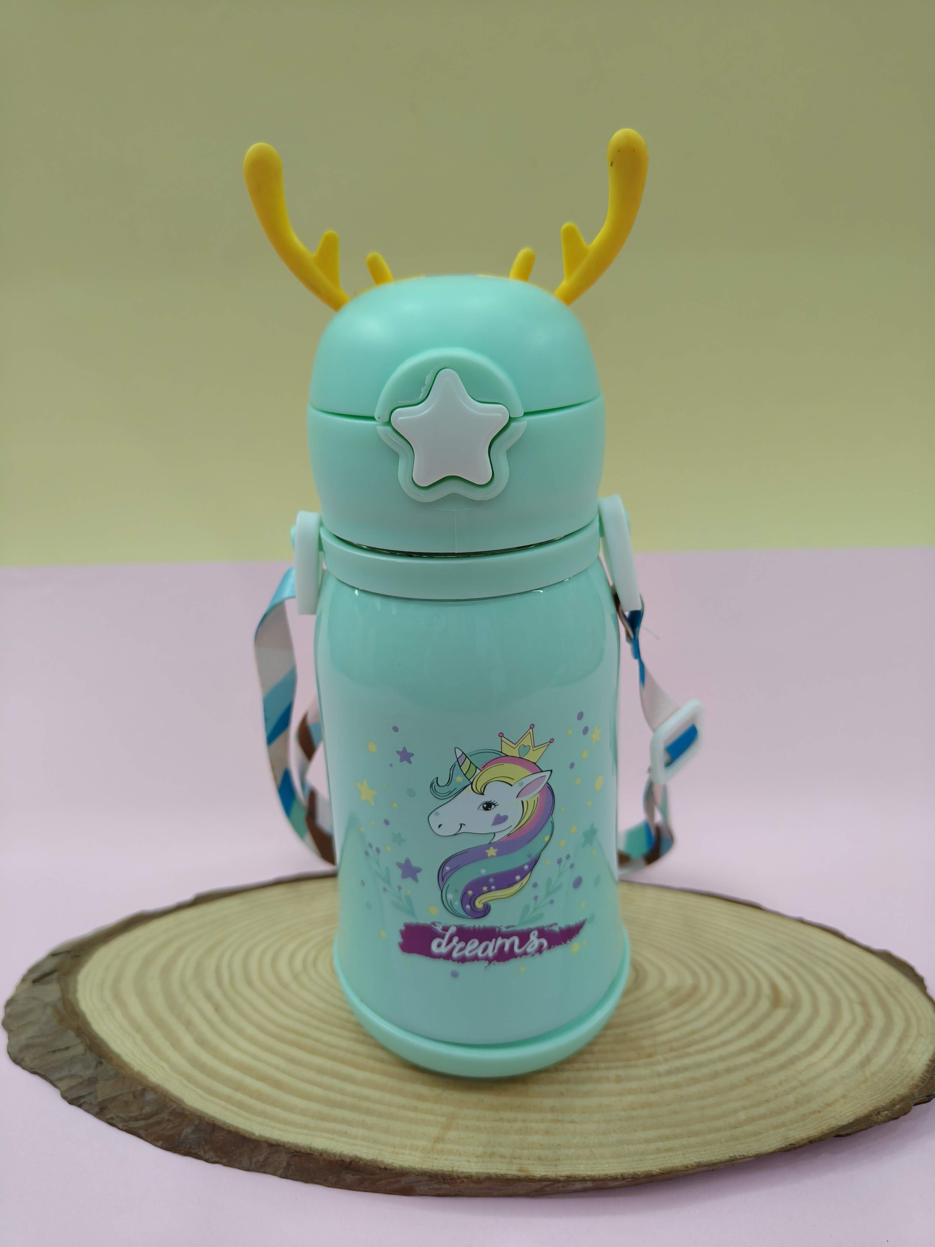 Kids Stainless Steel Sipper Water Bottle 500 ML | Leakproof, Insulated, Travel Friendly | Hot & Cold Water Bottle for Kids | Easy to Carry