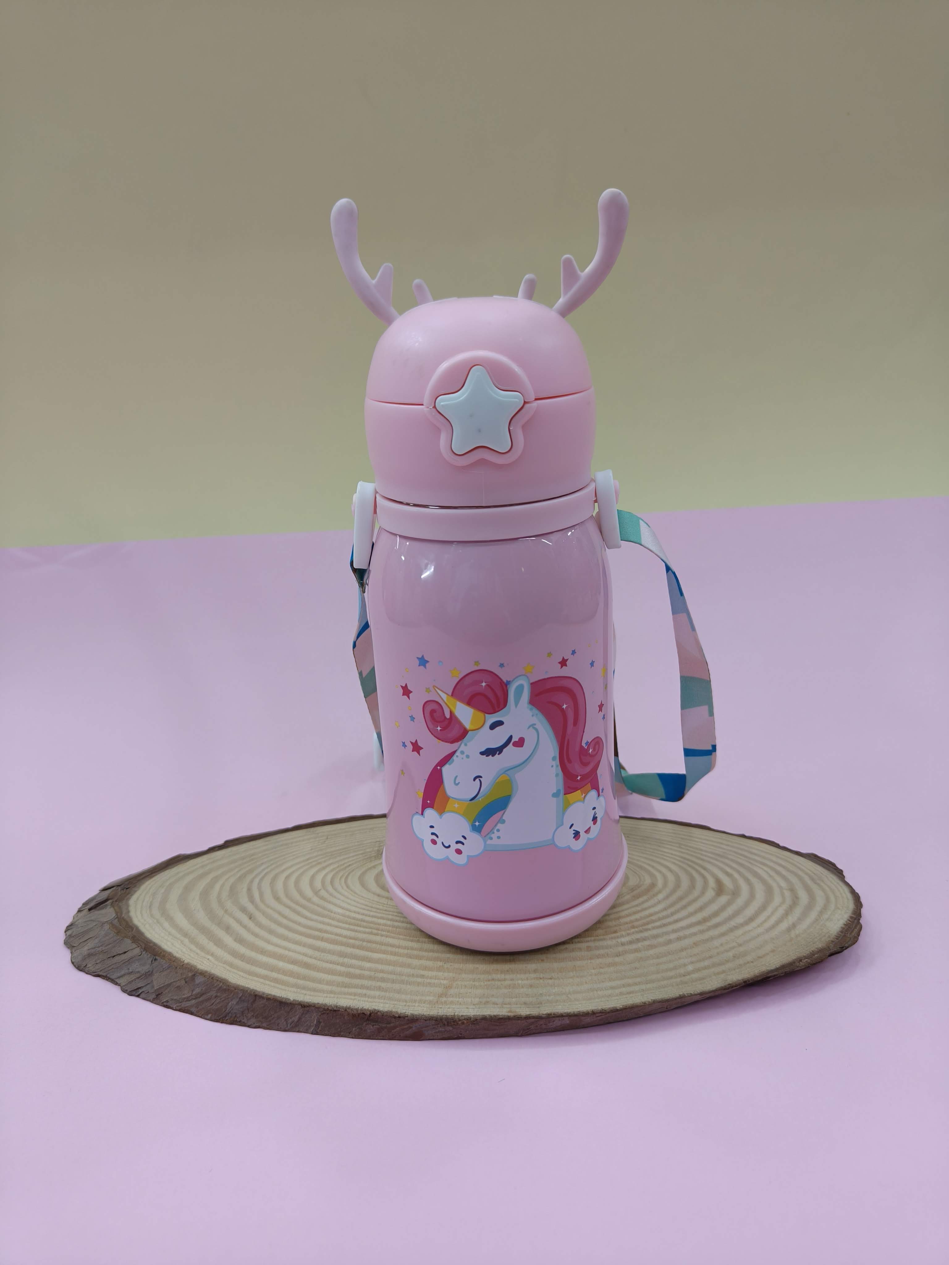 Kids Stainless Steel Sipper Water Bottle 500 ML | Leakproof, Insulated, Travel Friendly | Hot & Cold Water Bottle for Kids | Easy to Carry