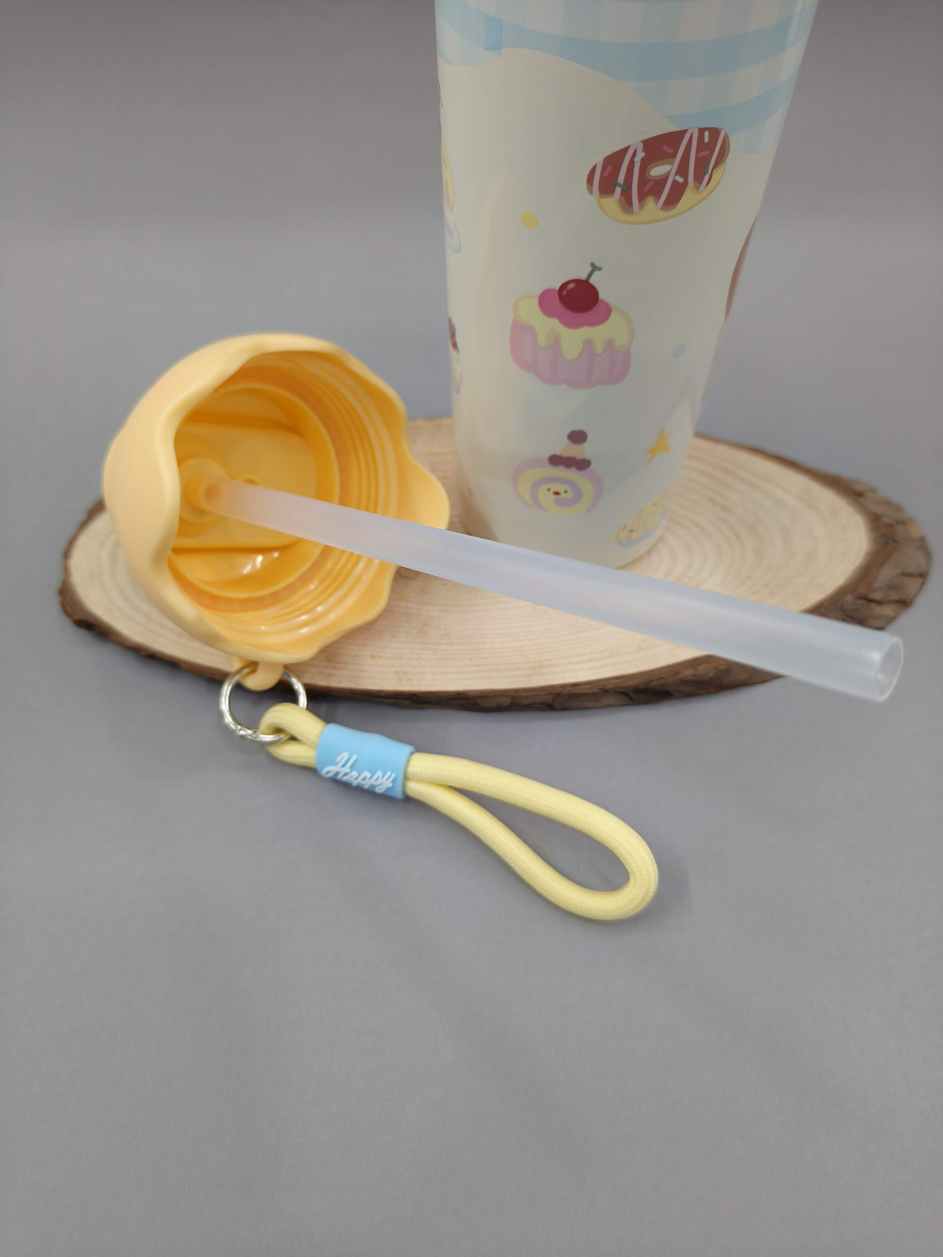 Stainless Steel Insulated Water Bottle For Kids | 600 ml Leakproof Sipper Bottle With Straw for Kids | BPA-Free Drinking Water Bottle With Portable Handle | Easy to Carry for Girls & Boys