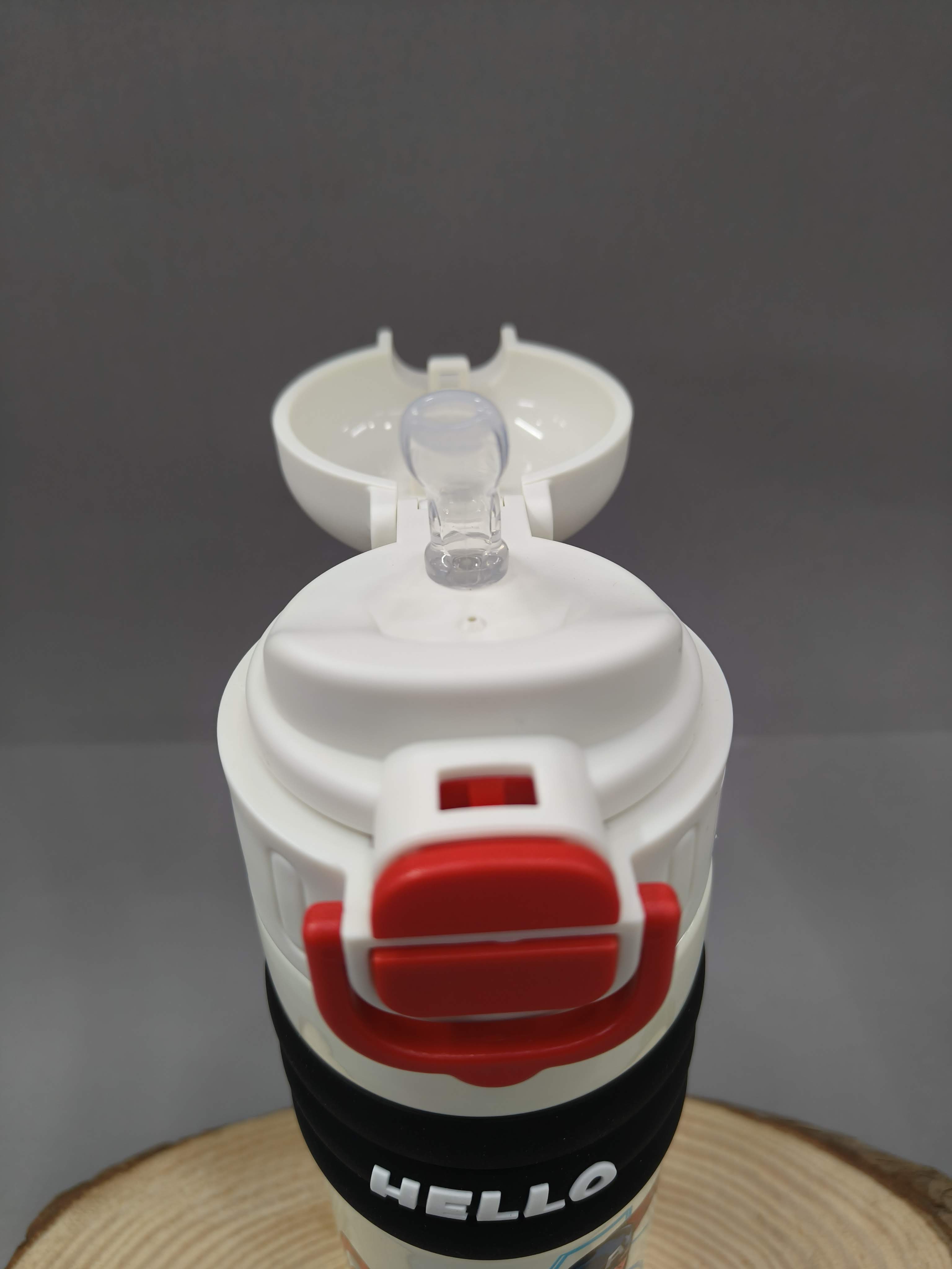 2 in 1 Cap Water Bottle for Kids | Sipper and Spout | Dual Caps Bottle for Girls and Boys | Water Bottle for School, Picnic, Travel | Spill-Proof 520 ml