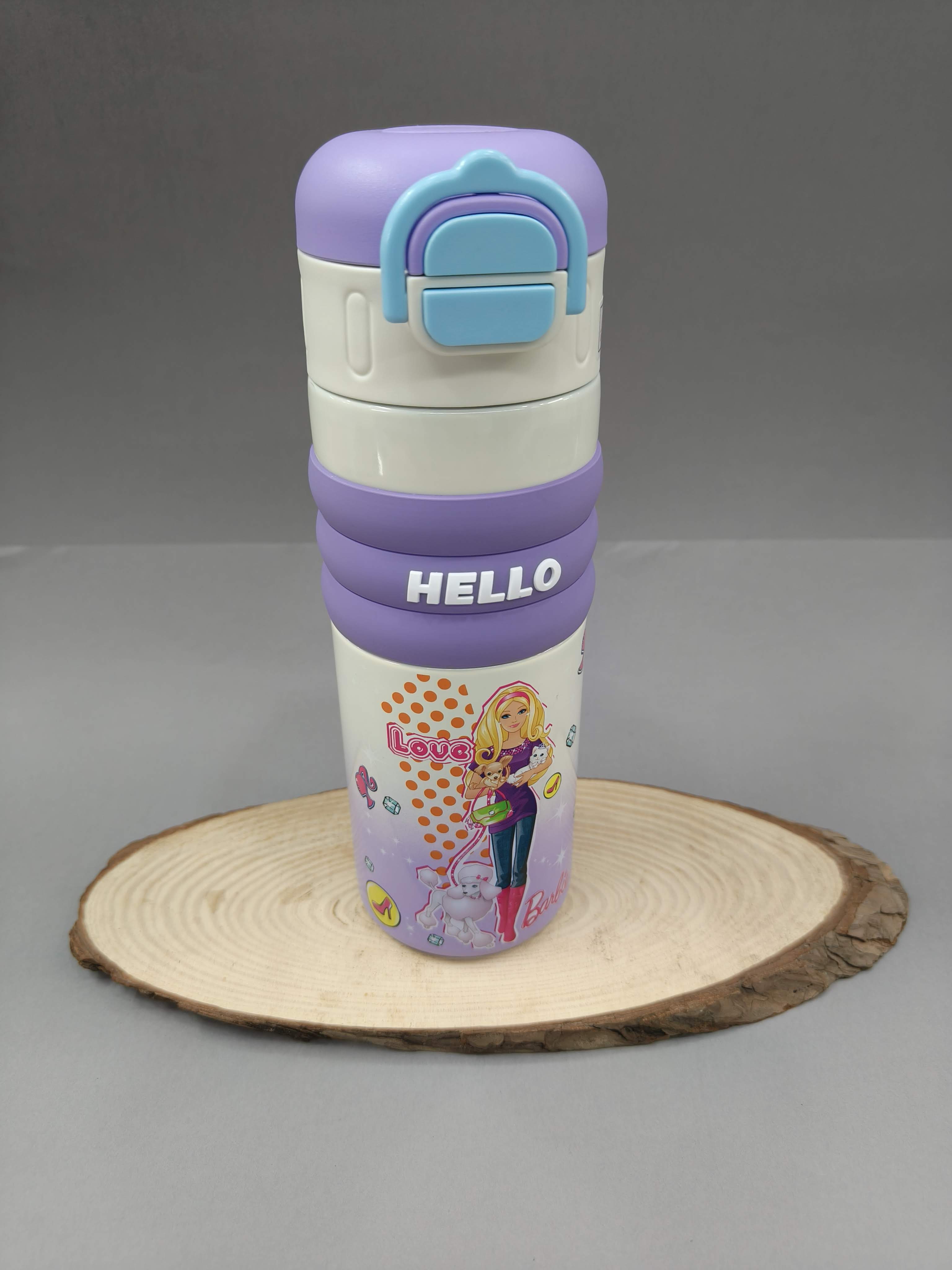 2 in 1 Cap Water Bottle for Kids | Sipper and Spout | Dual Caps Bottle for Girls and Boys | Water Bottle for School, Picnic, Travel | Spill-Proof 520 ml