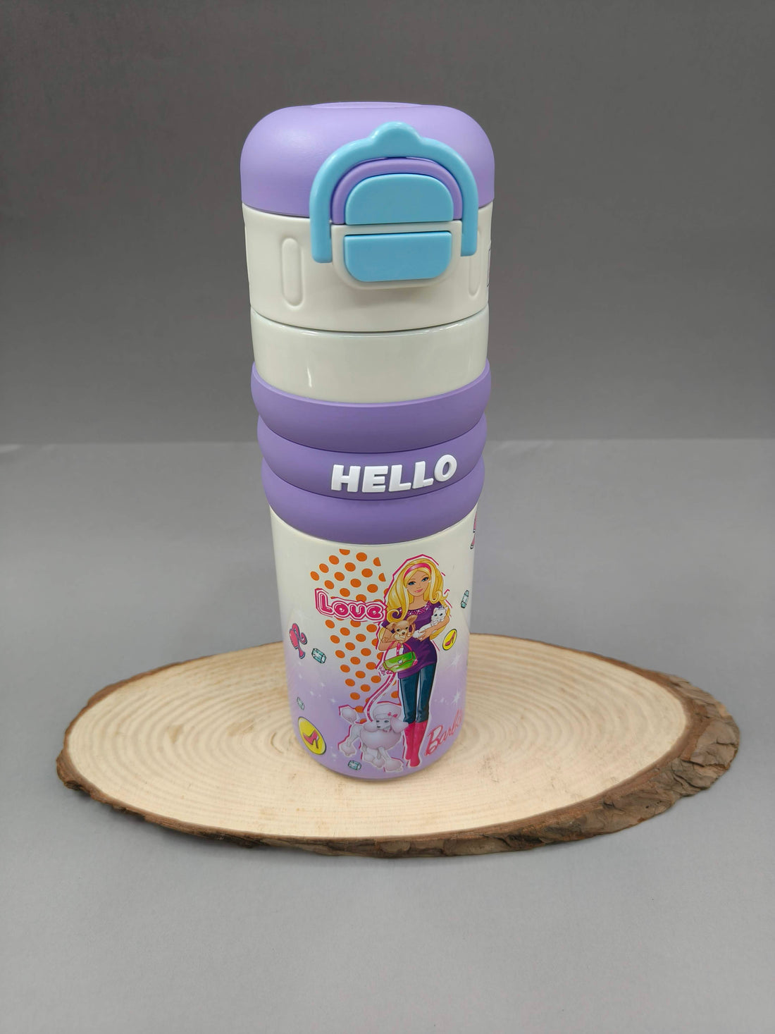 2 in 1 Cap Water Bottle for Kids | Sipper and Spout | Dual Caps Bottle for Girls and Boys | Water Bottle for School, Picnic, Travel | Spill-Proof 520 ml