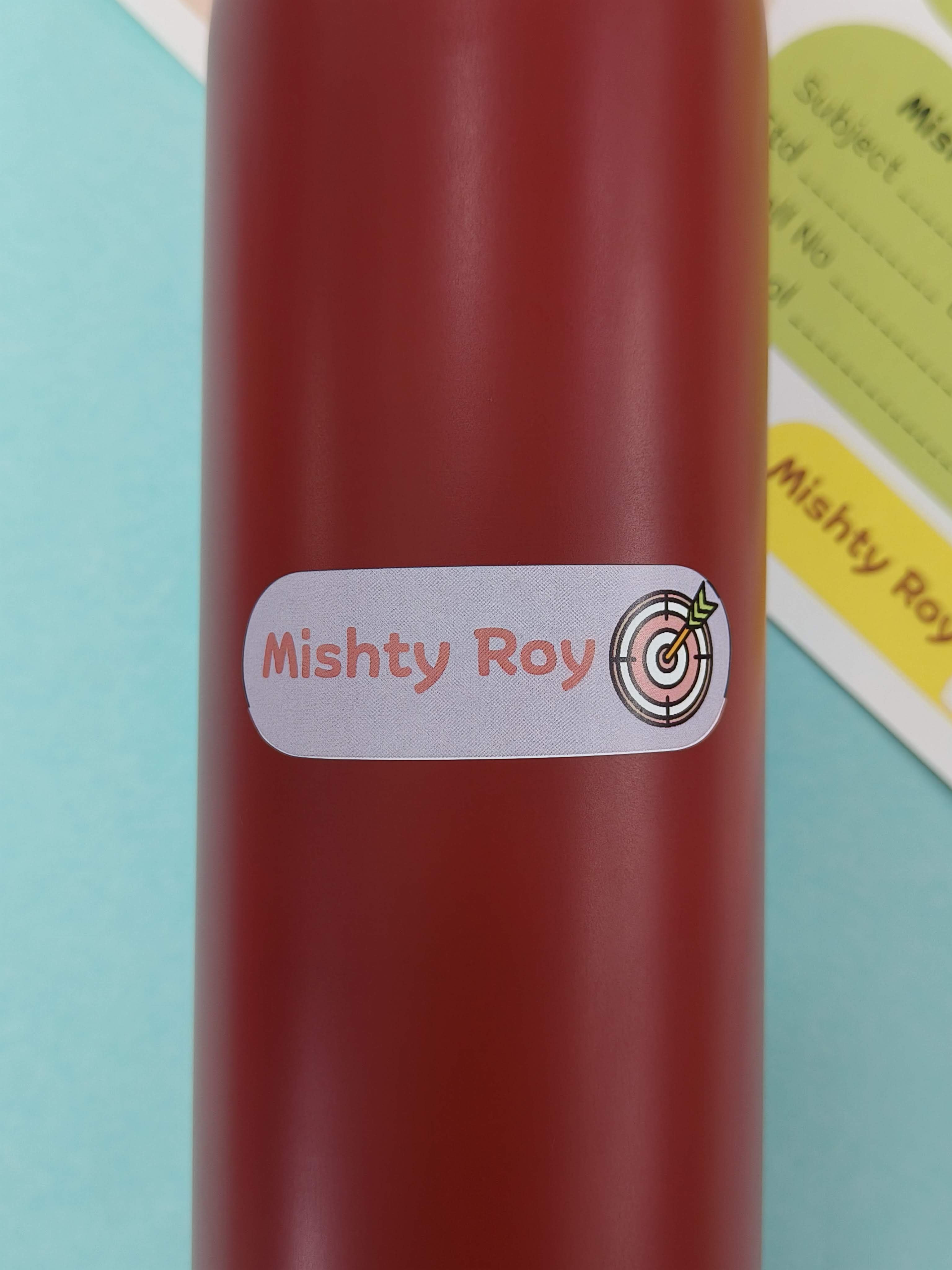 Personalized School Lables and Name Stickers | Sports Theme School Lables and Name Stickers | Custome Waterproof Name Label for Books, Notebooks, Water Bottles, Tiffins, Stationery, 27 Pieces