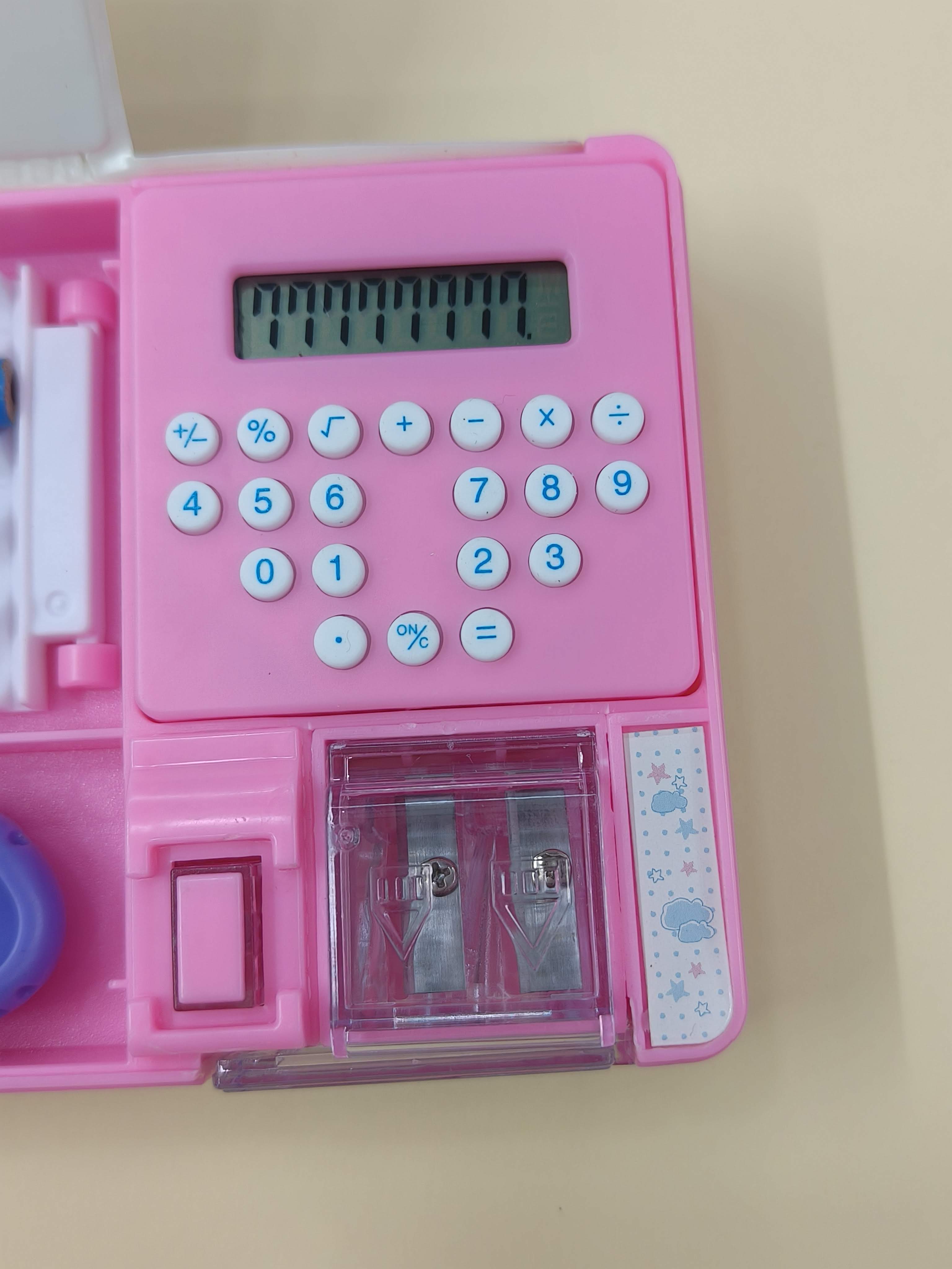 Multipurpose Magnetic Pencil Box for Kids | Compass with Calculator & Dual Sharpener for Girls & Boys