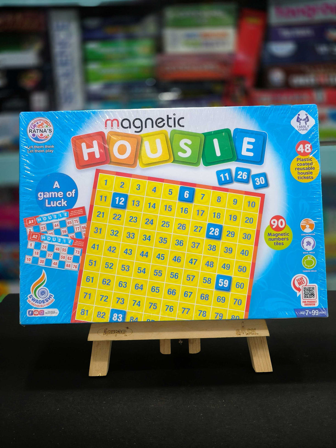 RATNA'S Magnetic Housie Board Games (Multicolour) - KtoY