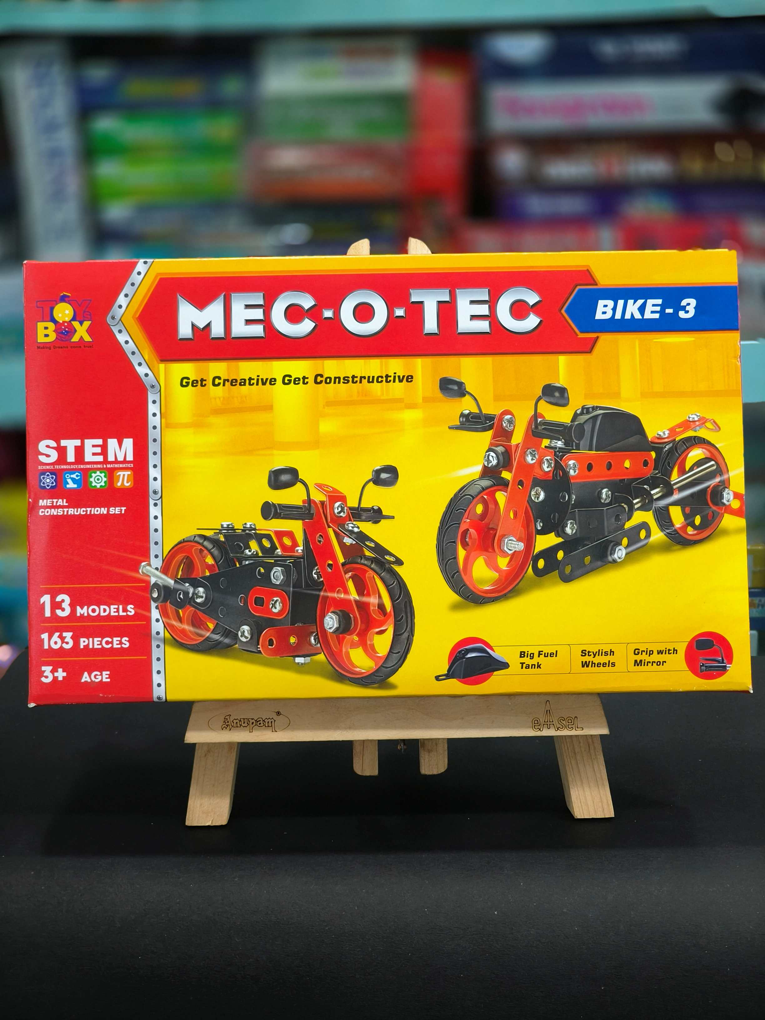 Toysbox MEC-O-Tec Bike 3 Metal Construction Toy, Building Blocks, Educational Toys for 6+ yrs Boys and Girls, Multicolor - KtoY