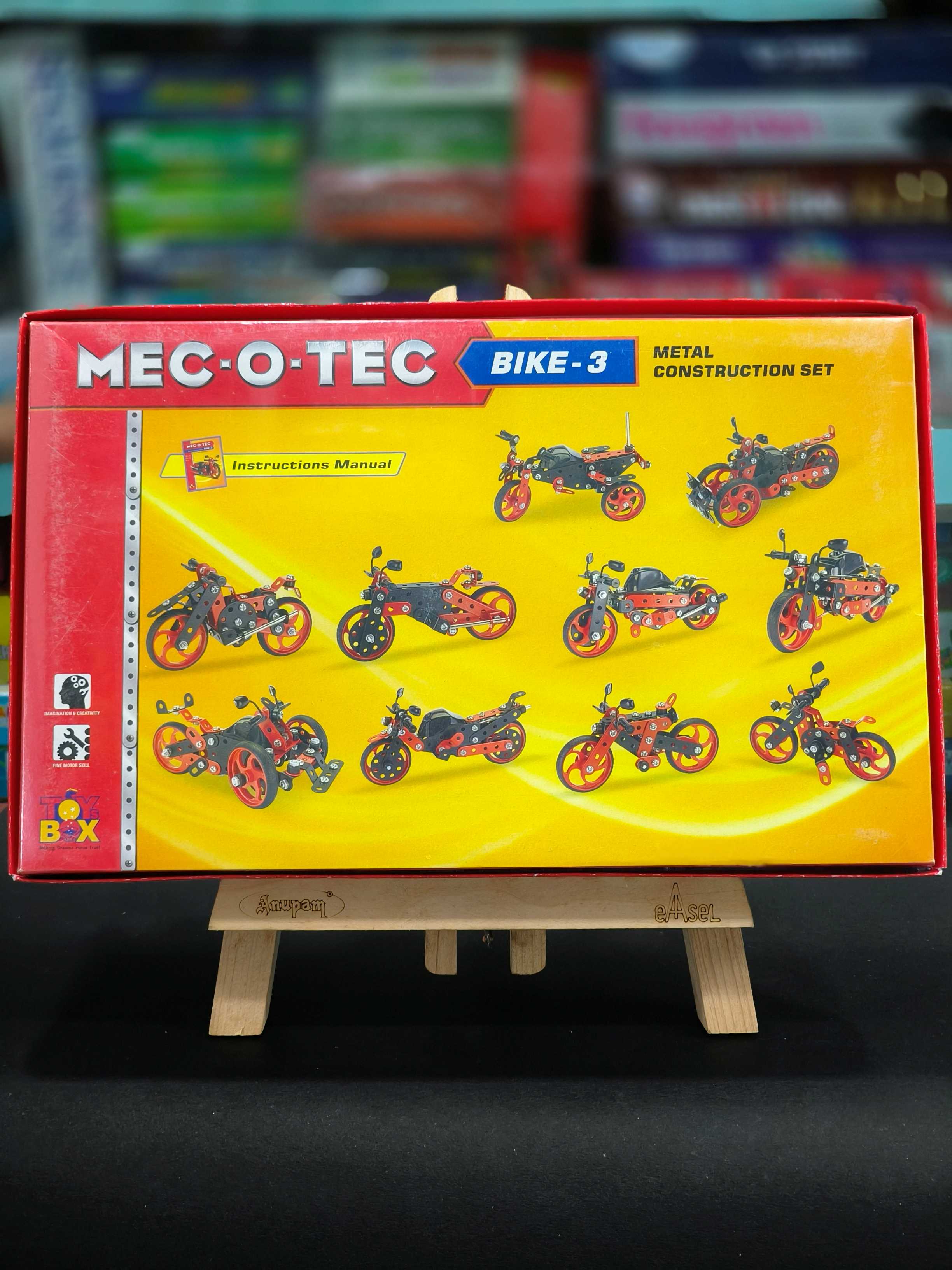 Toysbox MEC-O-Tec Bike 3 Metal Construction Toy, Building Blocks, Educational Toys for 6+ yrs Boys and Girls, Multicolor - KtoY
