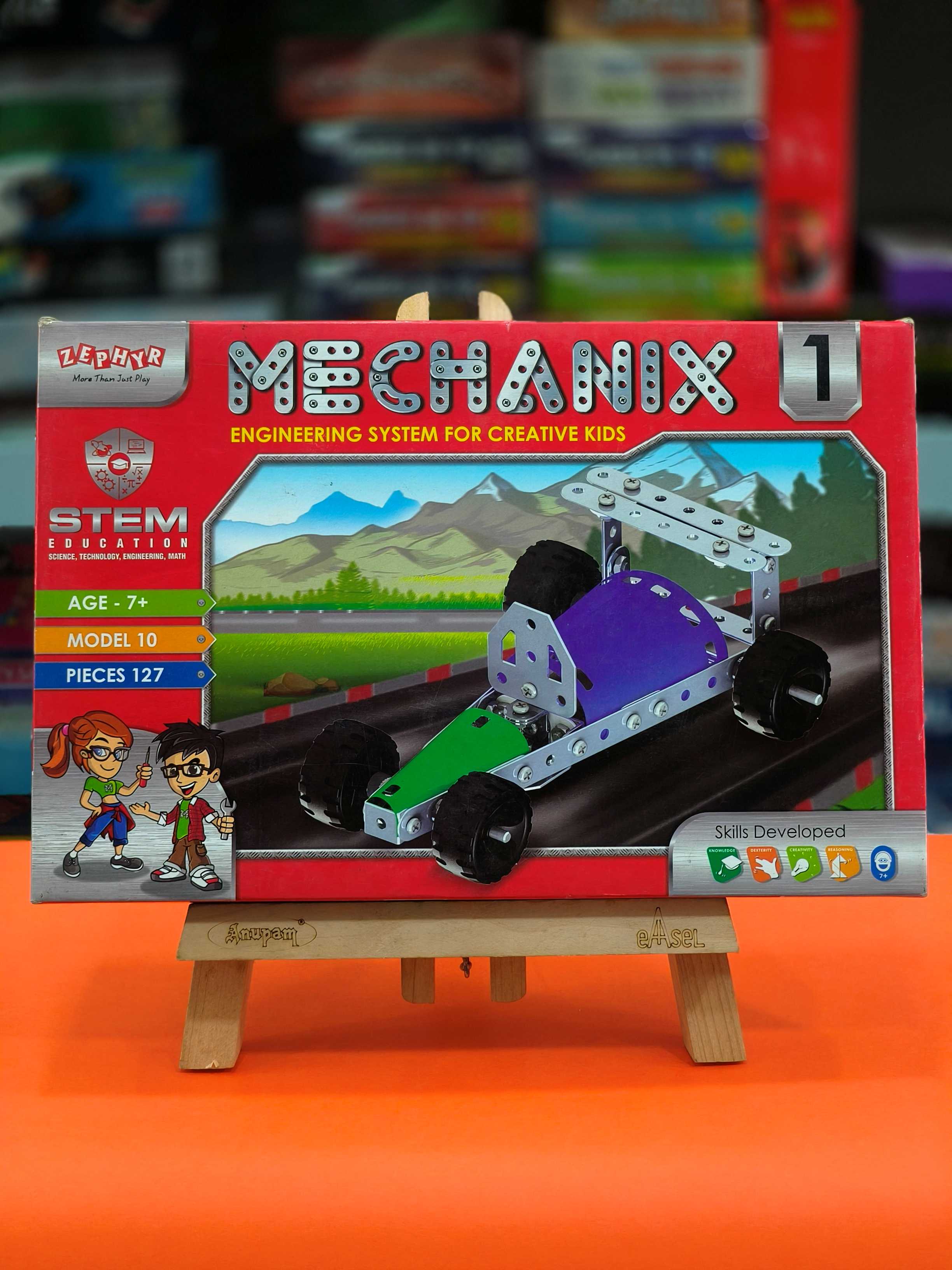 Mechanix-1 STEAM Educational Toy, Building and Construction Set, for Boys and Girls Age 7+ Years - KtoY