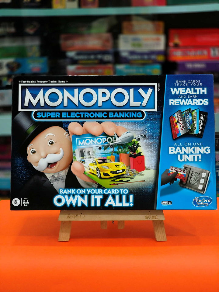Monopoly Super Electronic Banking Board Game, Cashless Tap Technology, Board Game for Kids Teens and Adults, Strategy Games for Boys & Girls, Birthday Gift for Kids Ages 8+ - KtoY