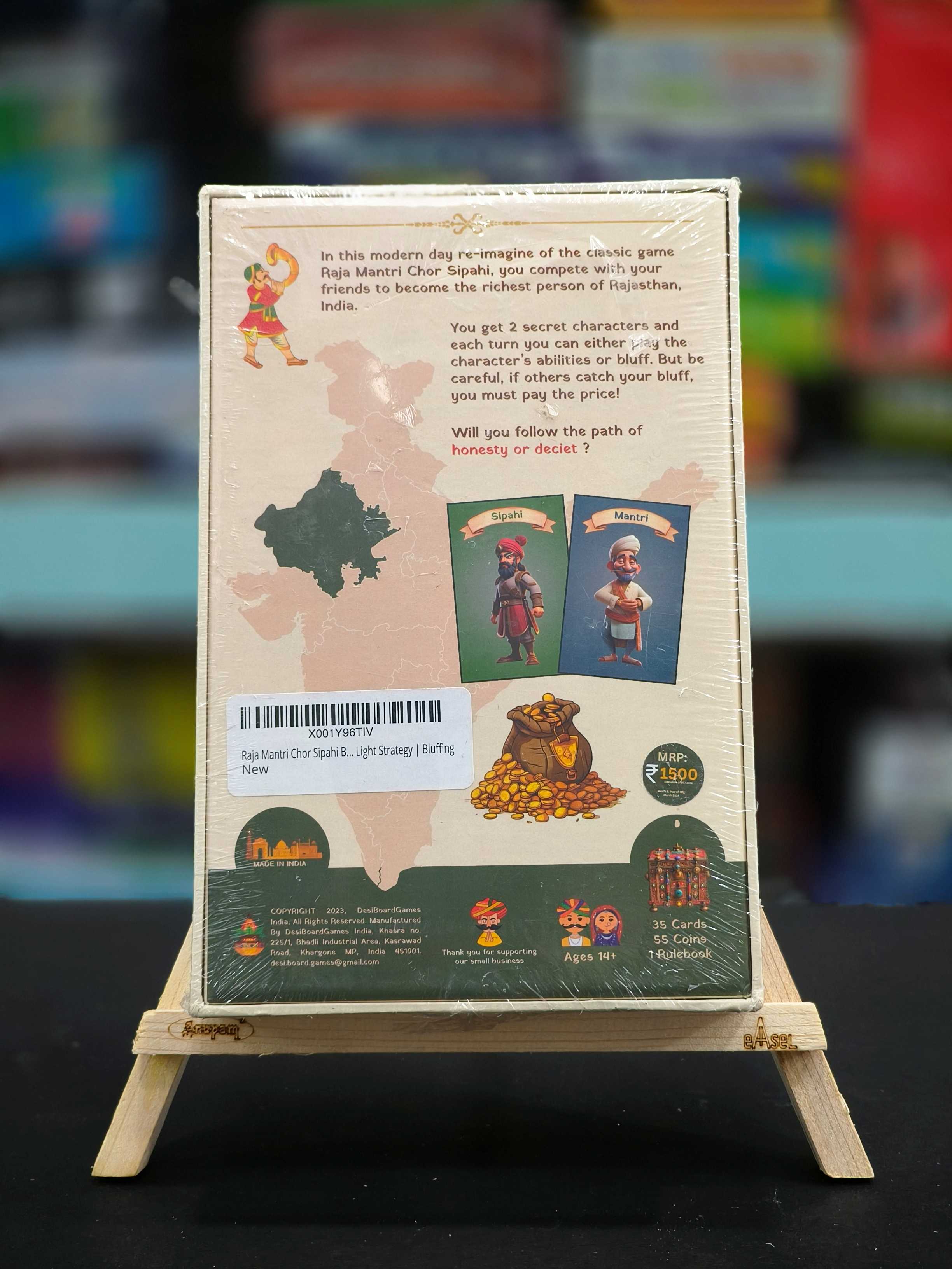 DESI BOARD GAMES Raja Mantri Chor Sipahi Board Game For Adults | Light Strategy | Bluffing - KtoY