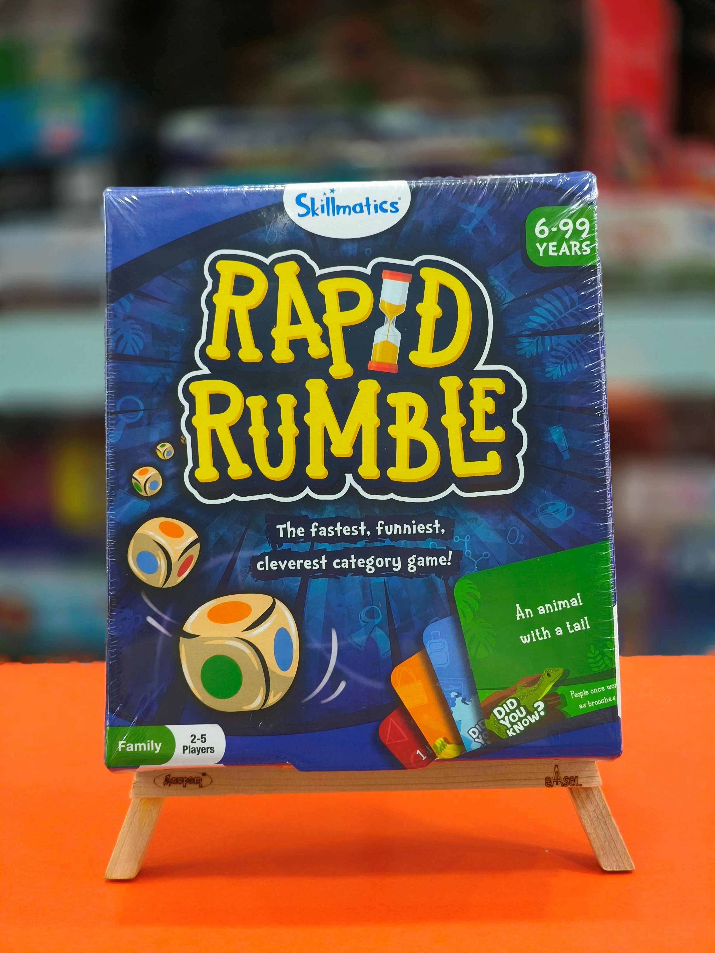 Skillmatics Rapid Rumble | Fast - Paced Board Game for Kids, Teens & Adults | Fun for Family Game Night & Educational Toy | Quick-Thinking Card Game | Gift for Ages 6 & Up - KtoY